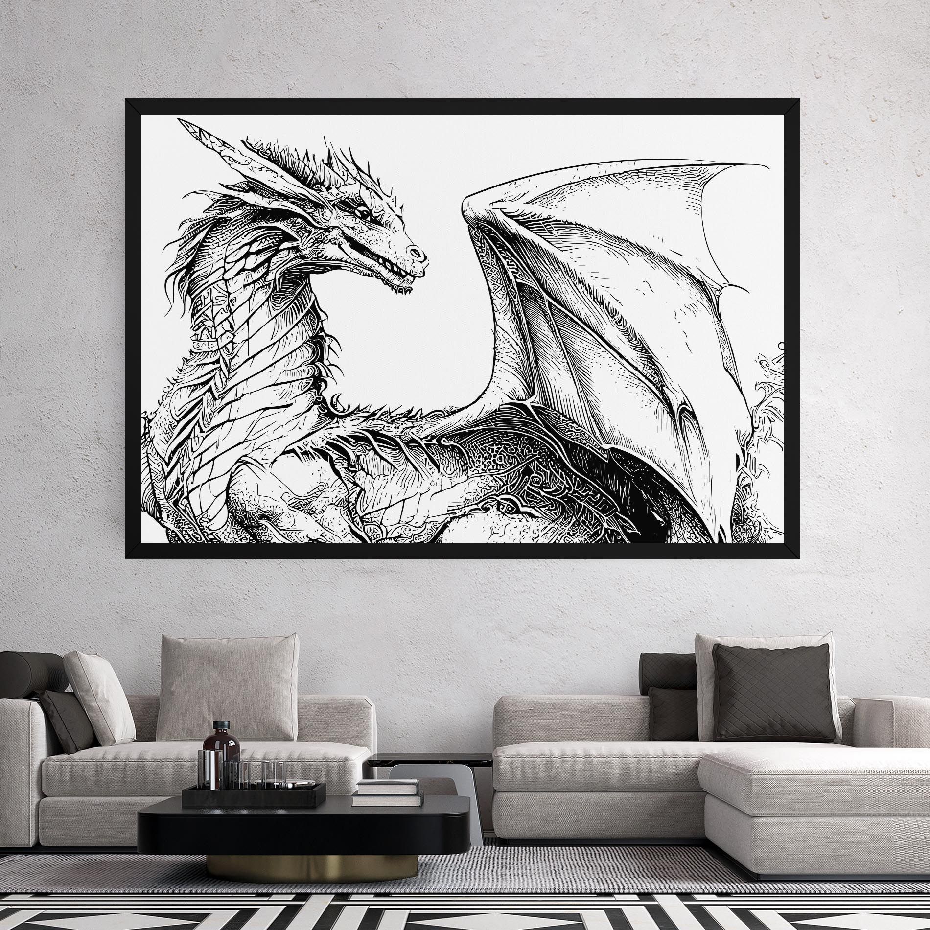 Dragon Sketch mockup 2