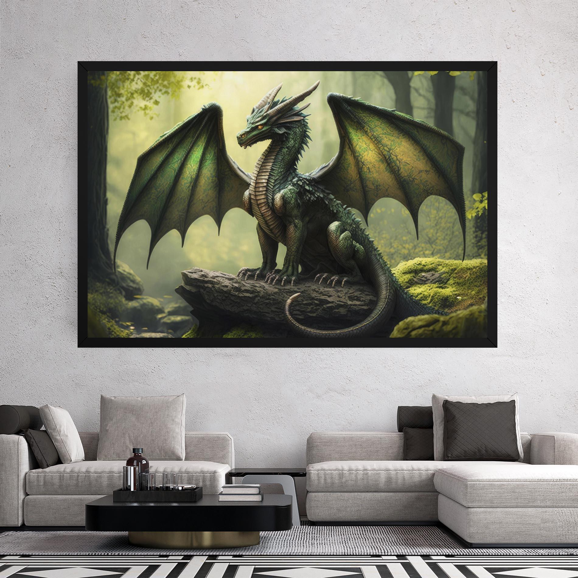 Leinwandbild Green Dragon mockup 2