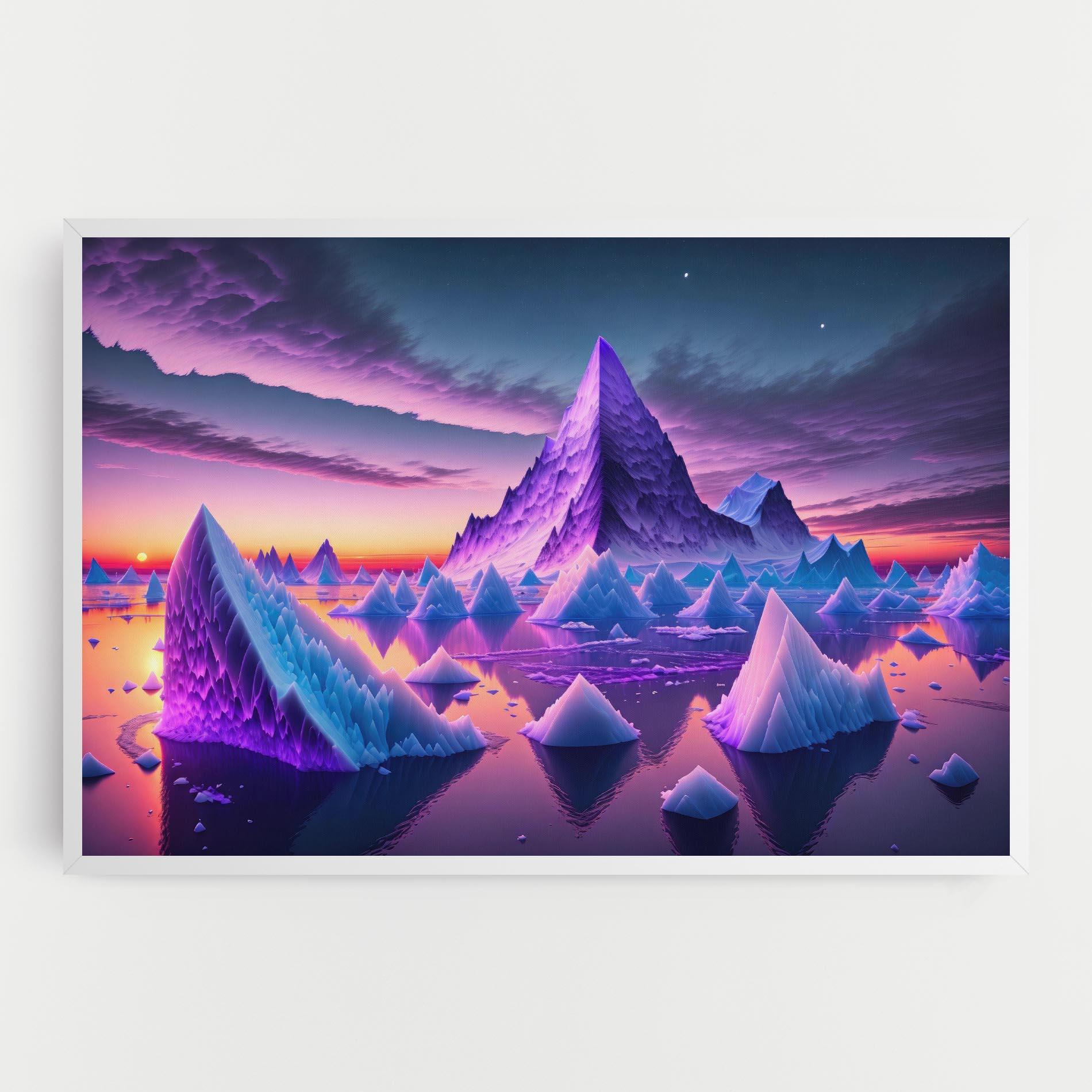 Leinwandbild Floating Iceberg mockup 0