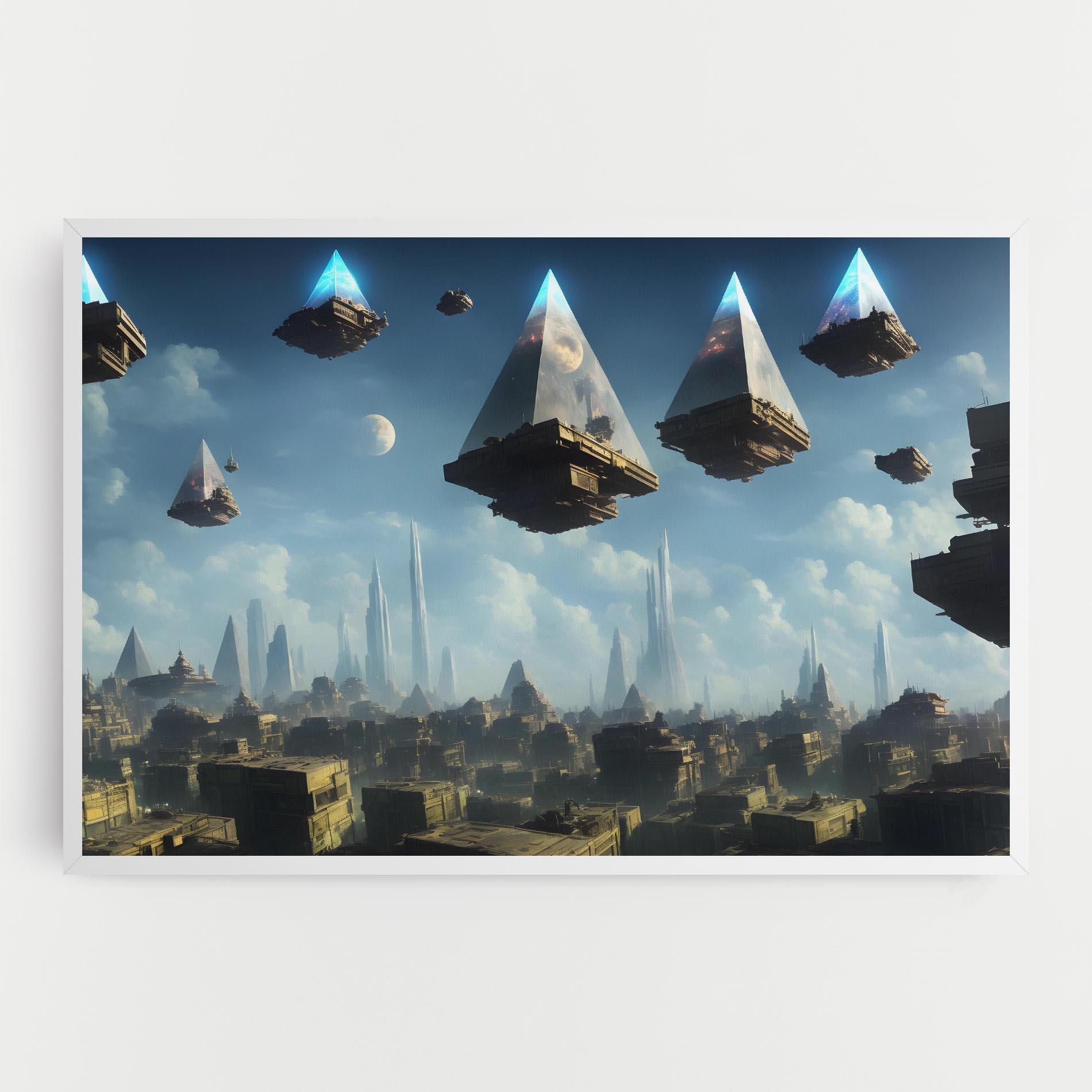 Leinwandbild Flying Piramids mockup 0