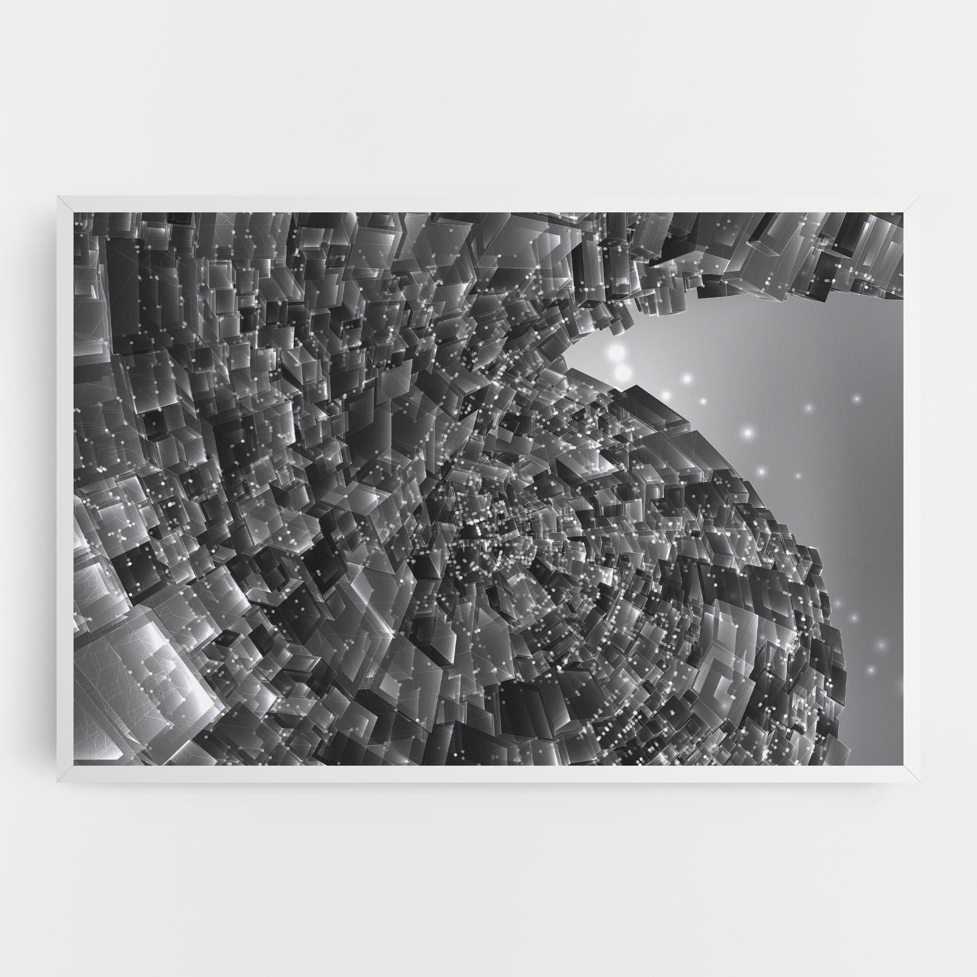 Leinwandbild Grey Shape View mockup 0