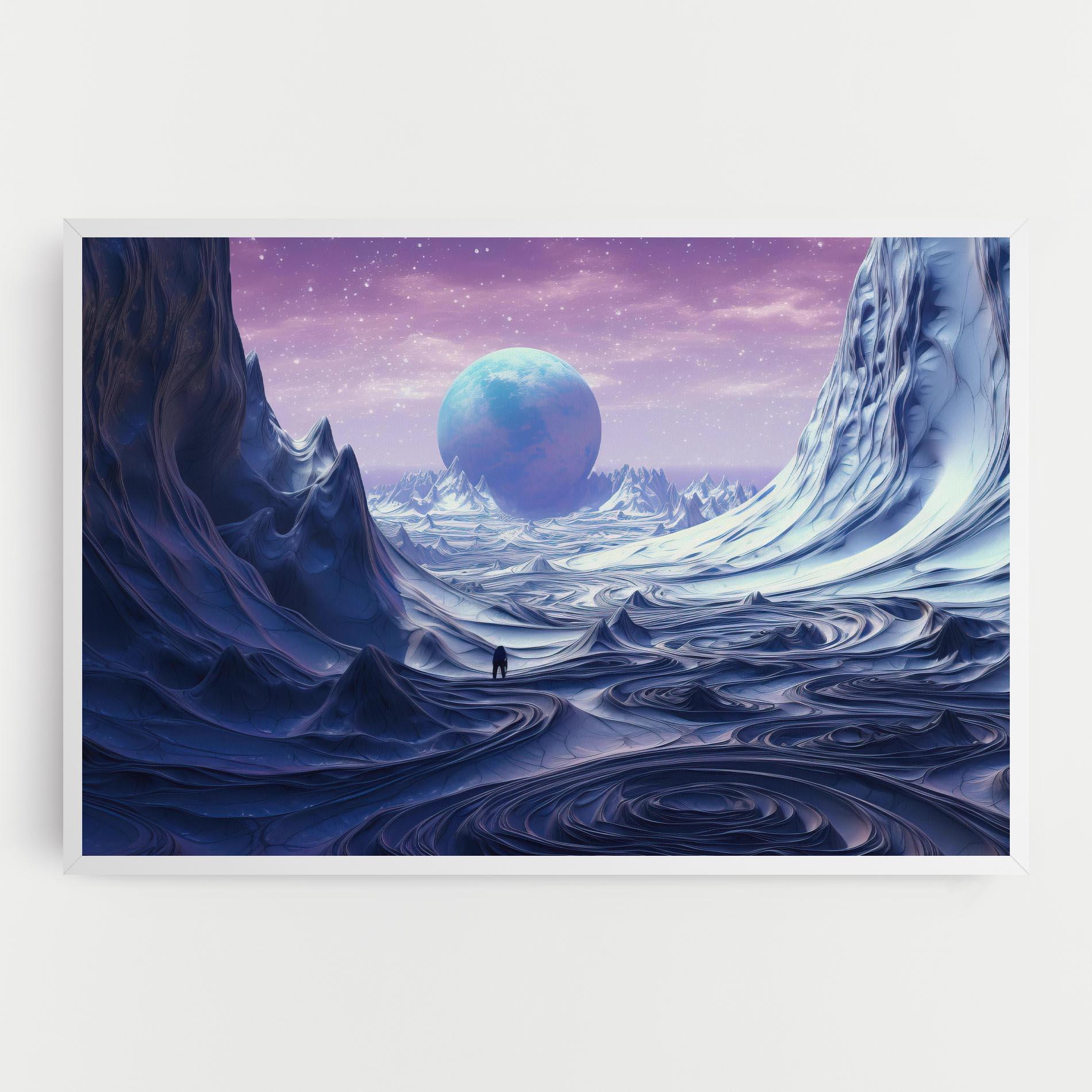 Leinwandbild Snowy Landscape Art mockup 0