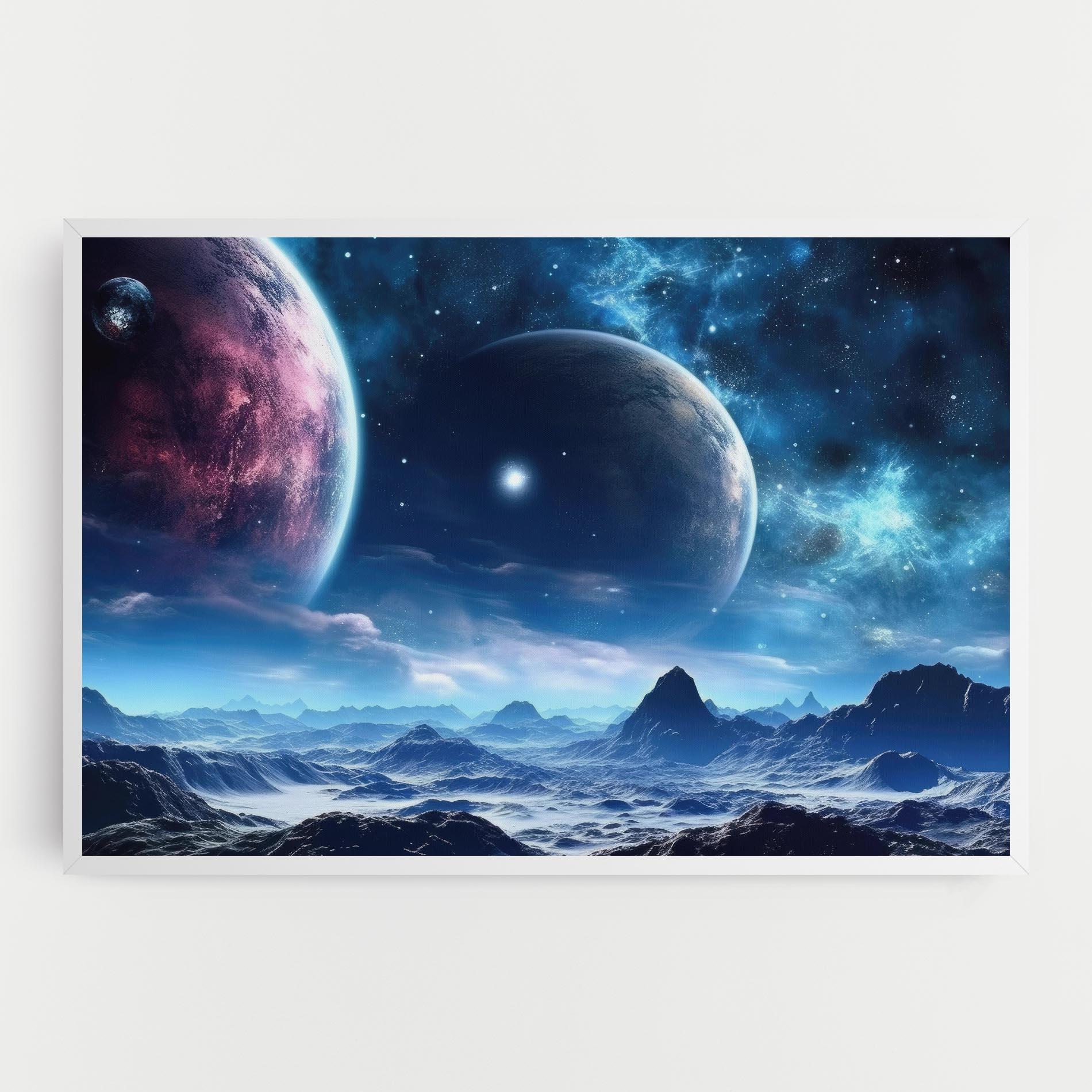 Leinwandbild Space Planets And Stars mockup 0