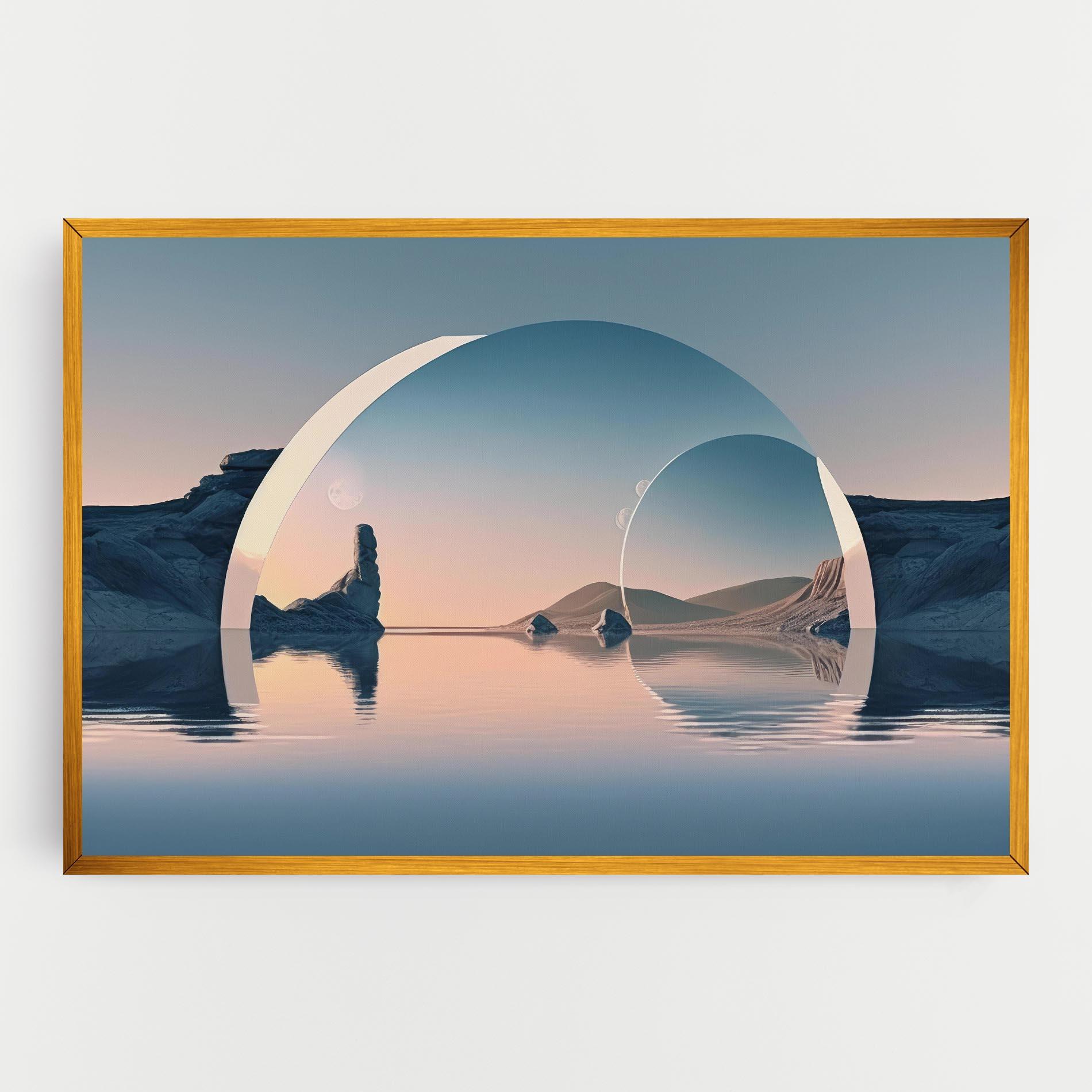 Leinwandbild 3d Fantastic Elements mockup 0