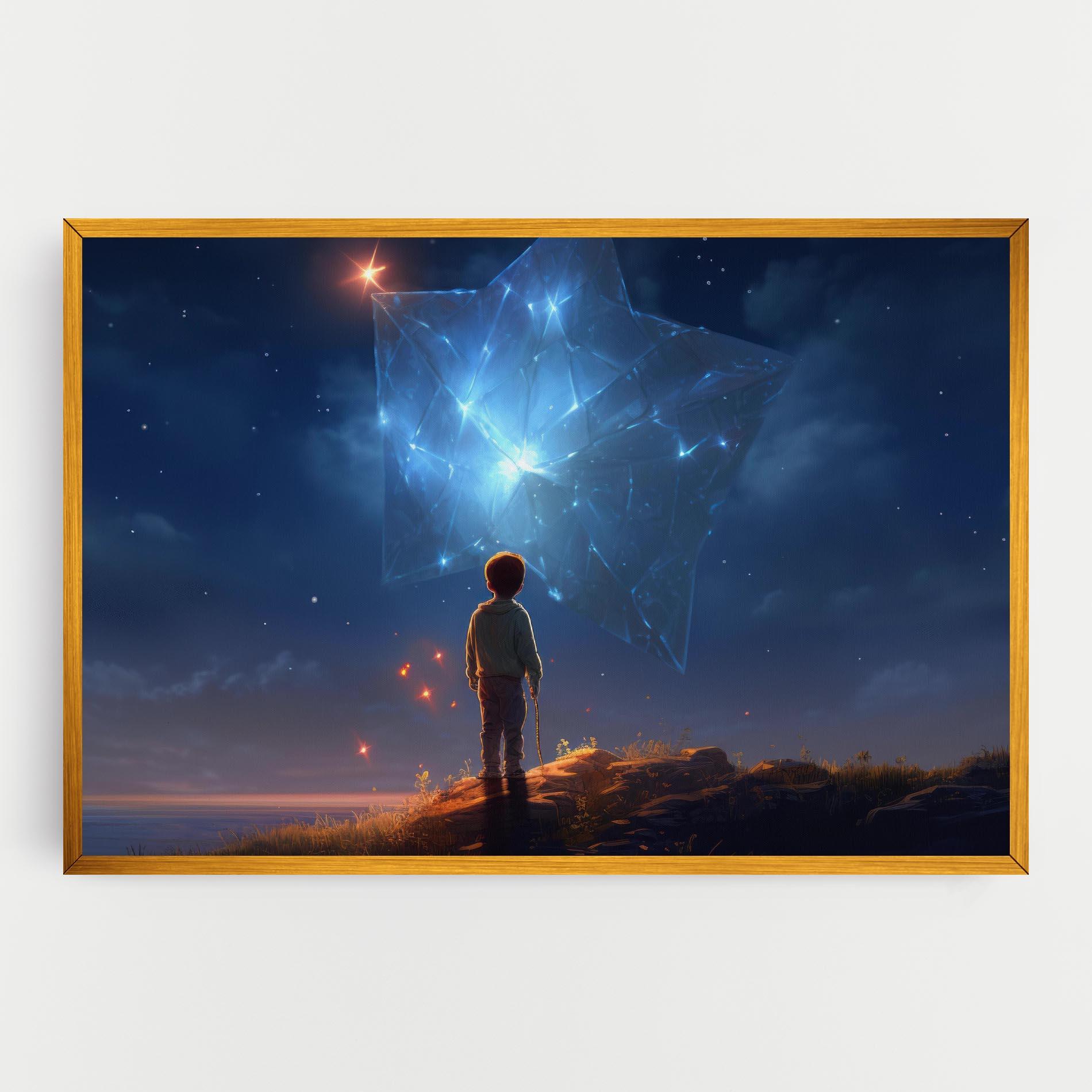 Leinwandbild Blue Star Floating mockup 0
