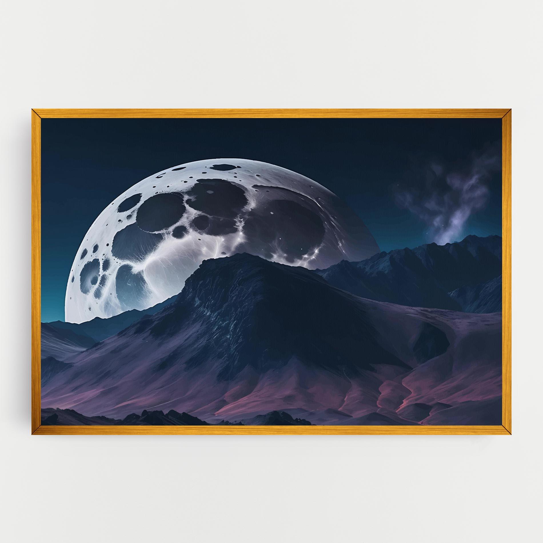 Leinwandbild Full Moon Smoke mockup 0