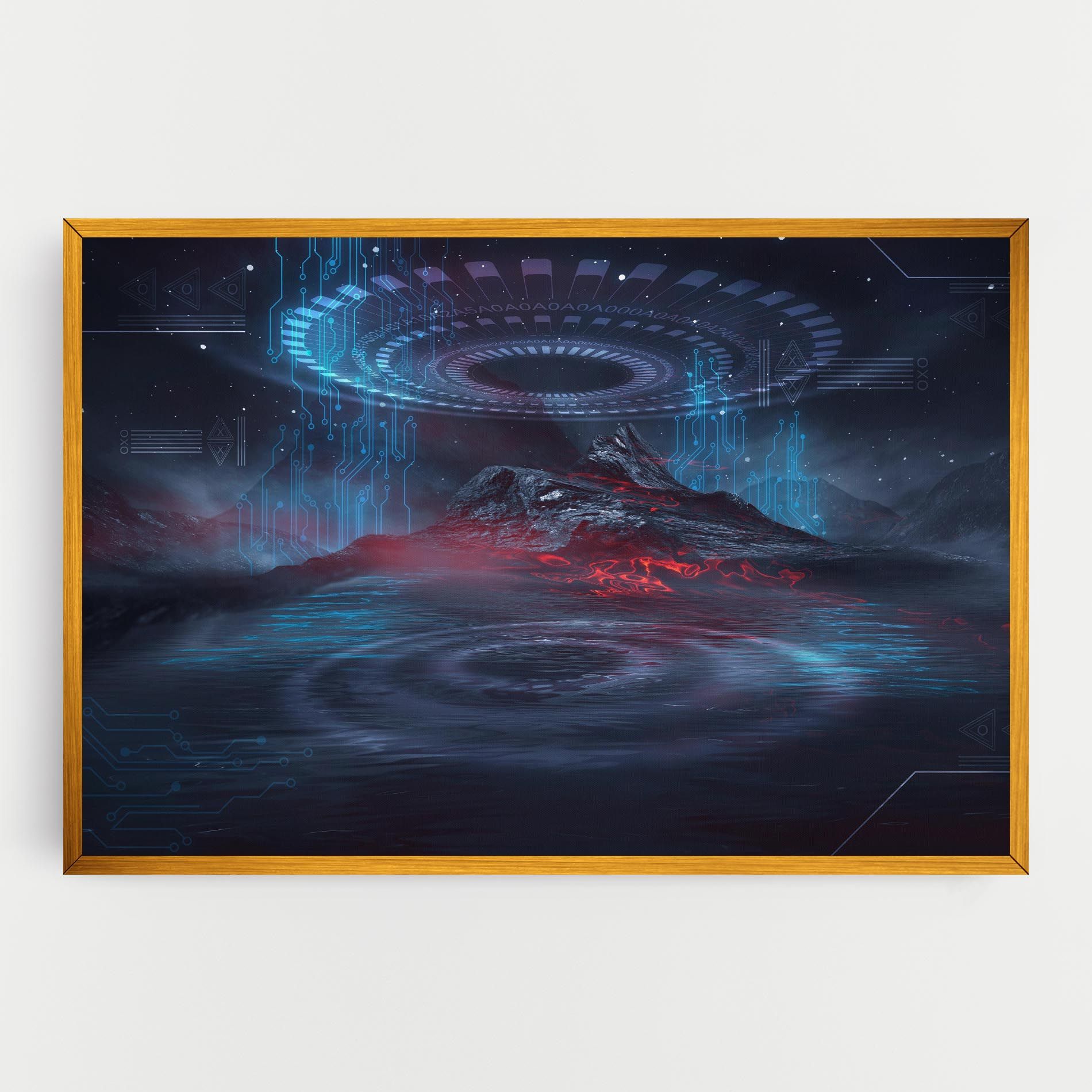 Neon Space Galaxy mockup 0