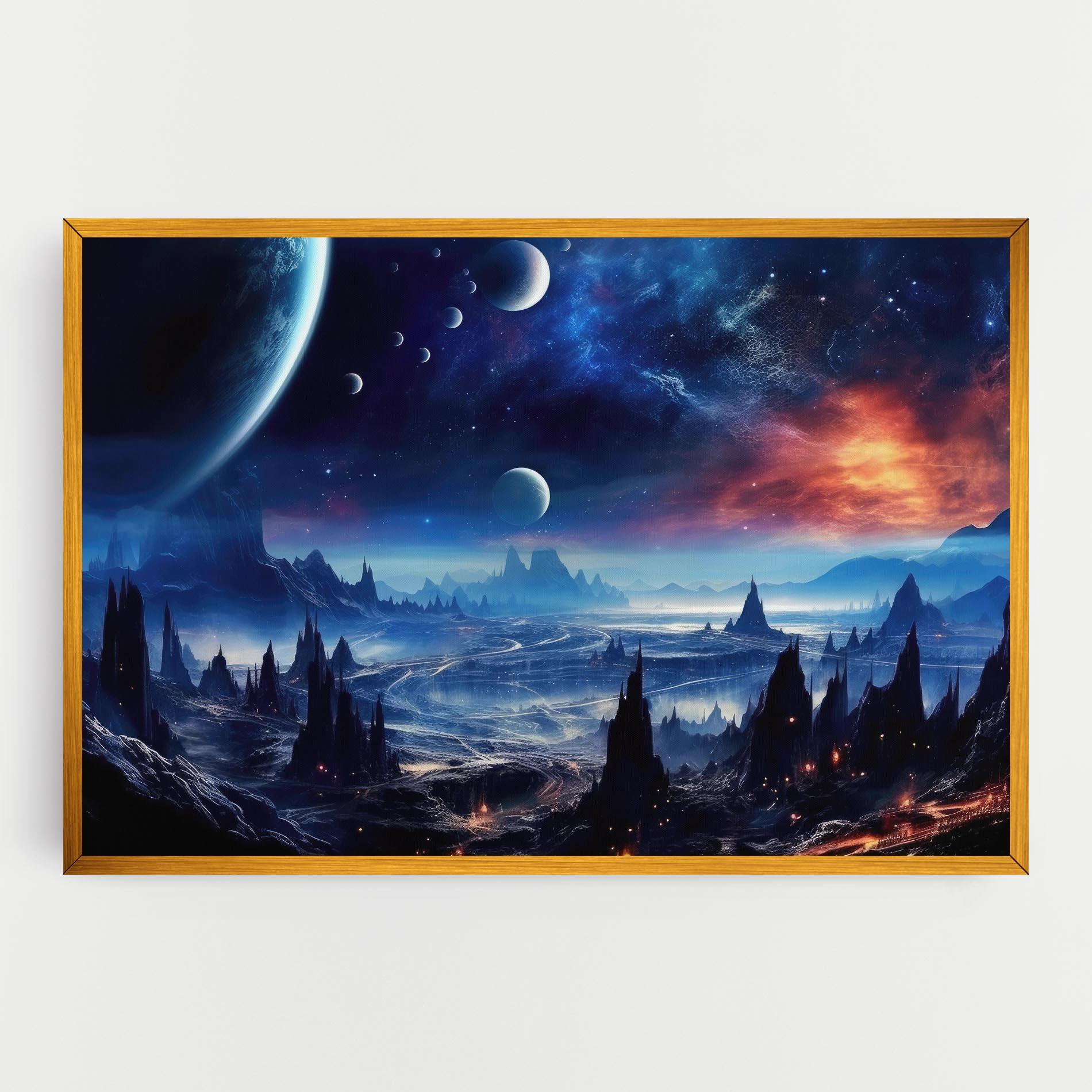 Leinwandbild Planets And Stars mockup 0
