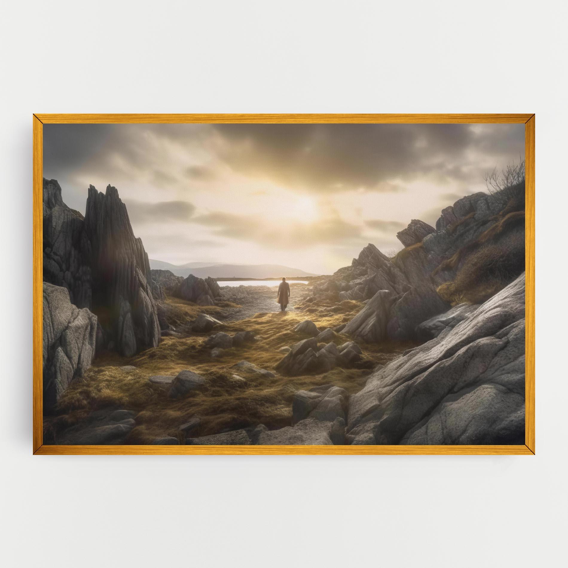 Leinwandbild Rocky Area Man mockup 0