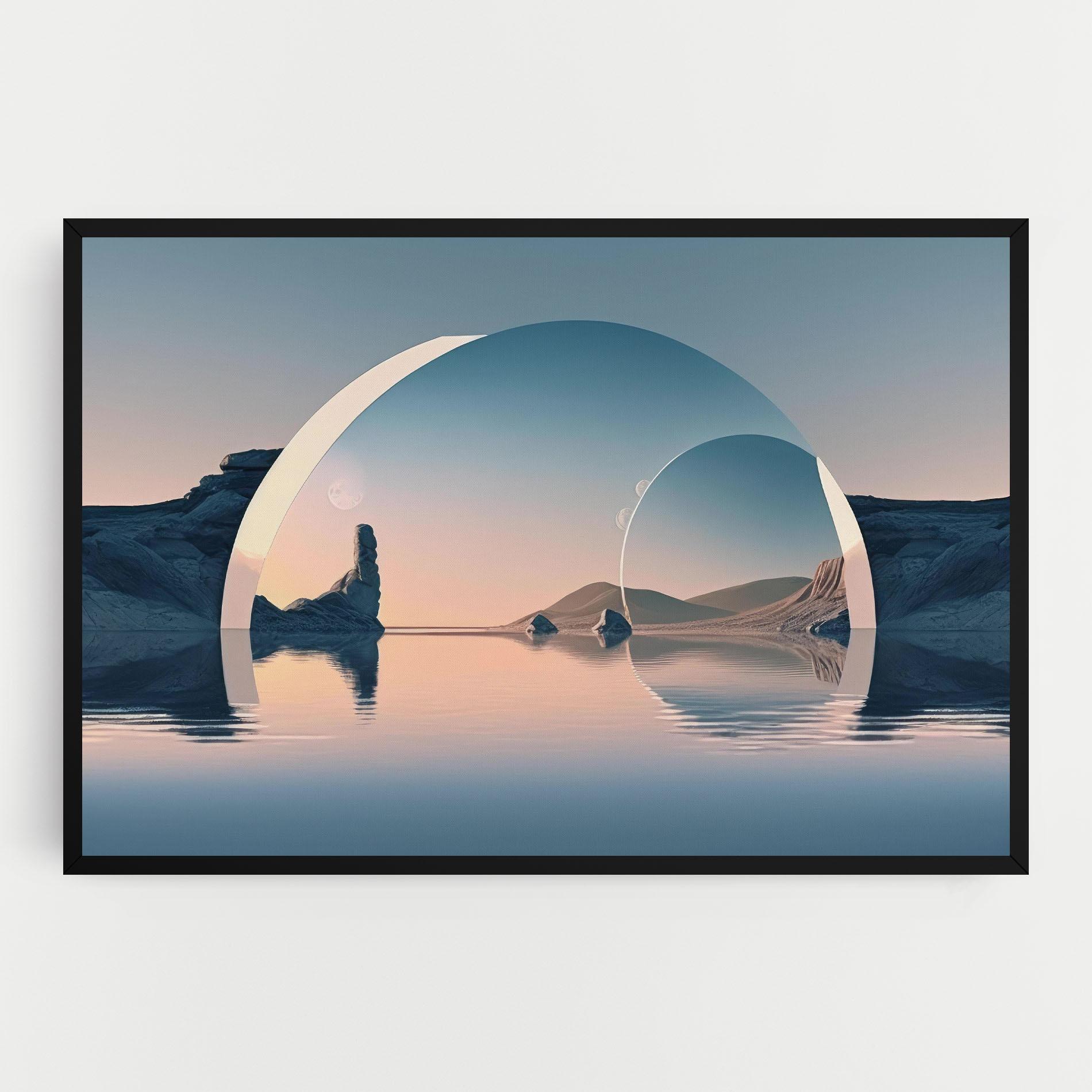 Leinwandbild 3d Fantastic Elements mockup 0