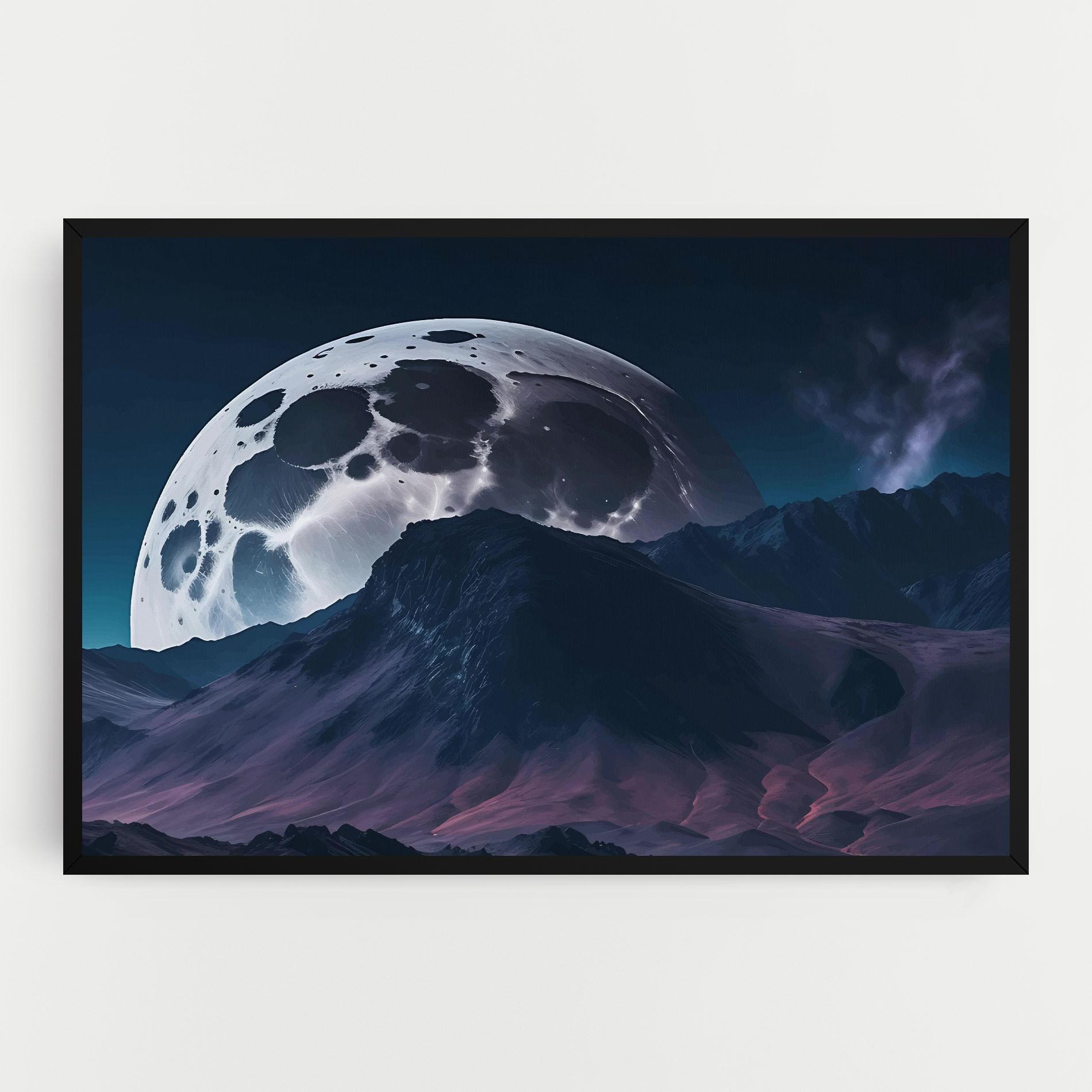 Leinwandbild Full Moon Smoke mockup 0
