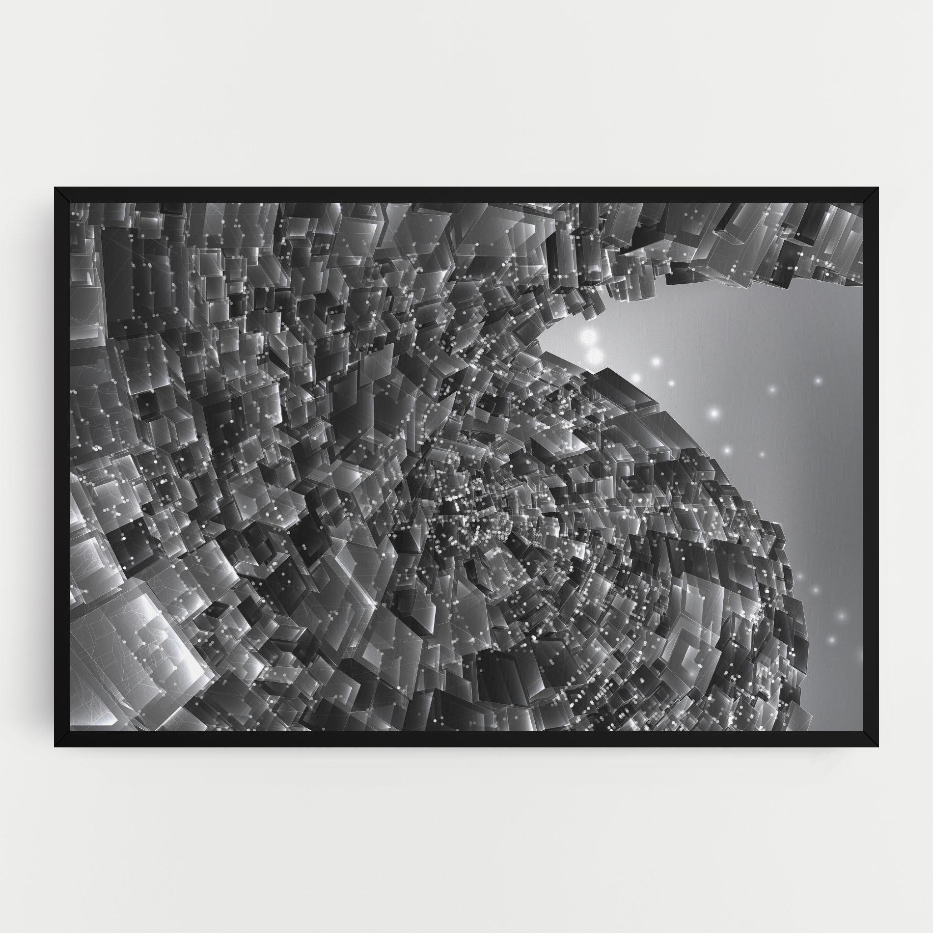 Leinwandbild Grey Shape View mockup 0