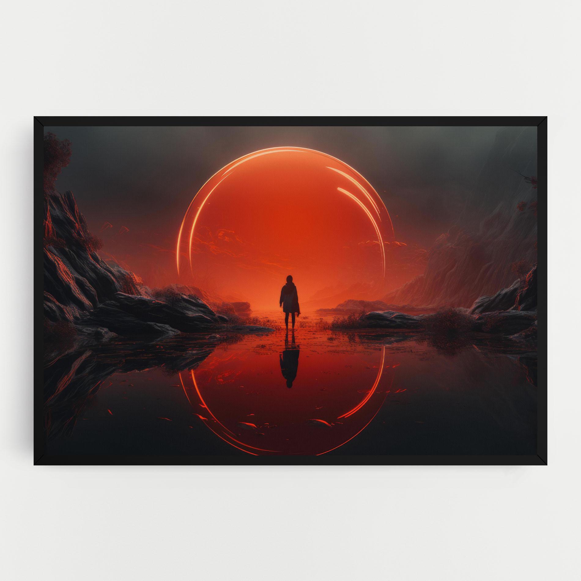 Leinwandbild Man Orange Orb mockup 0