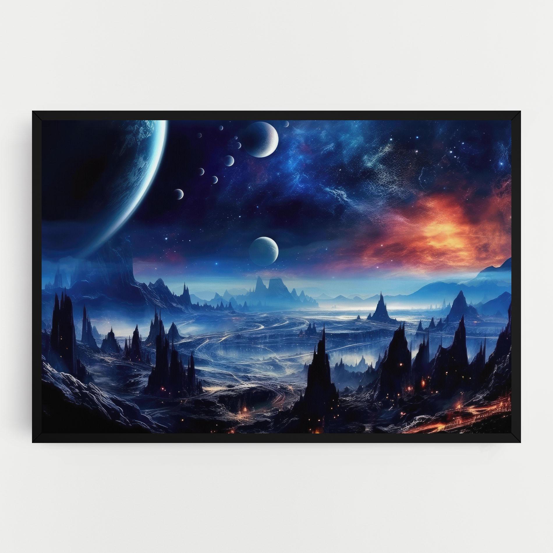 Leinwandbild Planets And Stars mockup 0