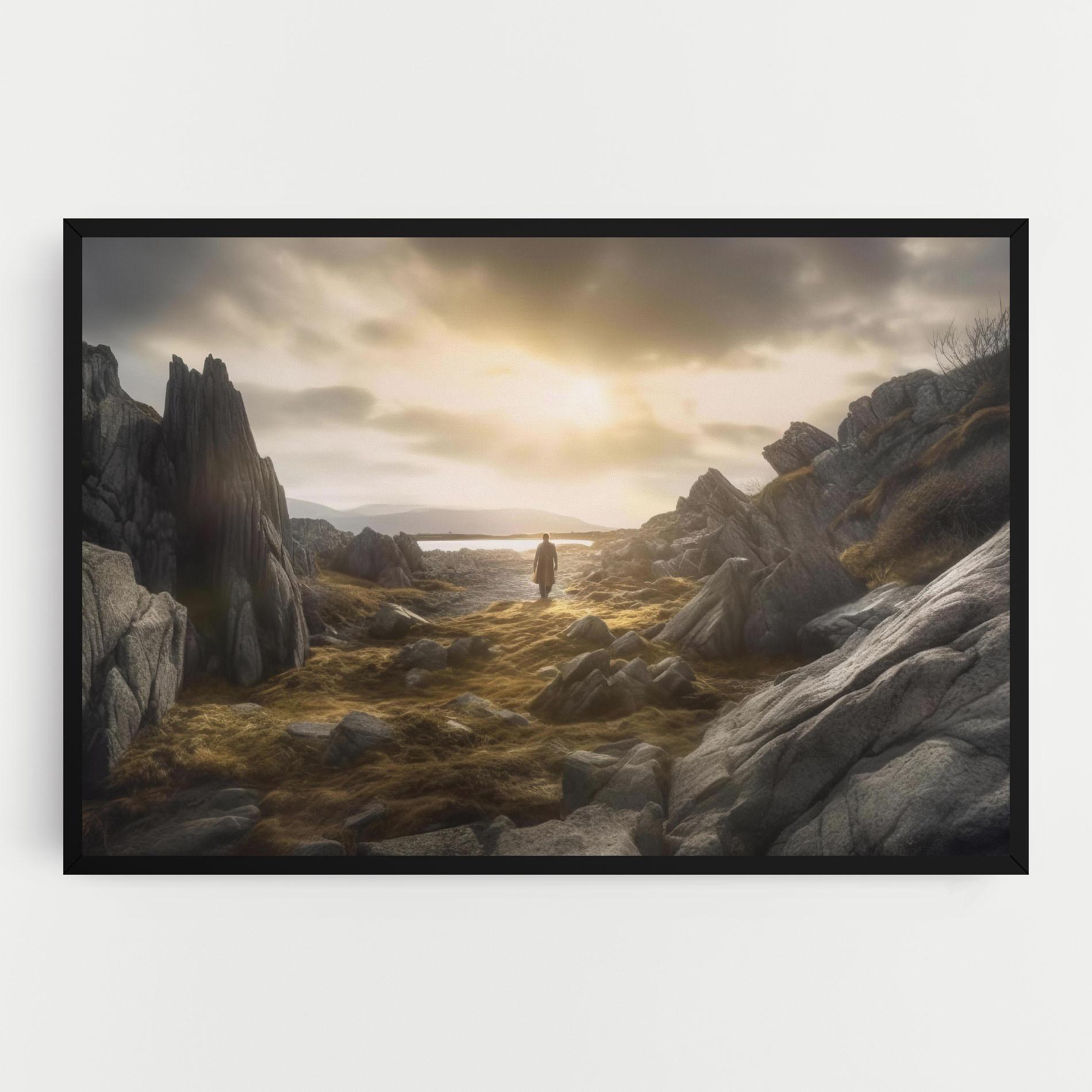 Leinwandbild Rocky Area Man mockup 0