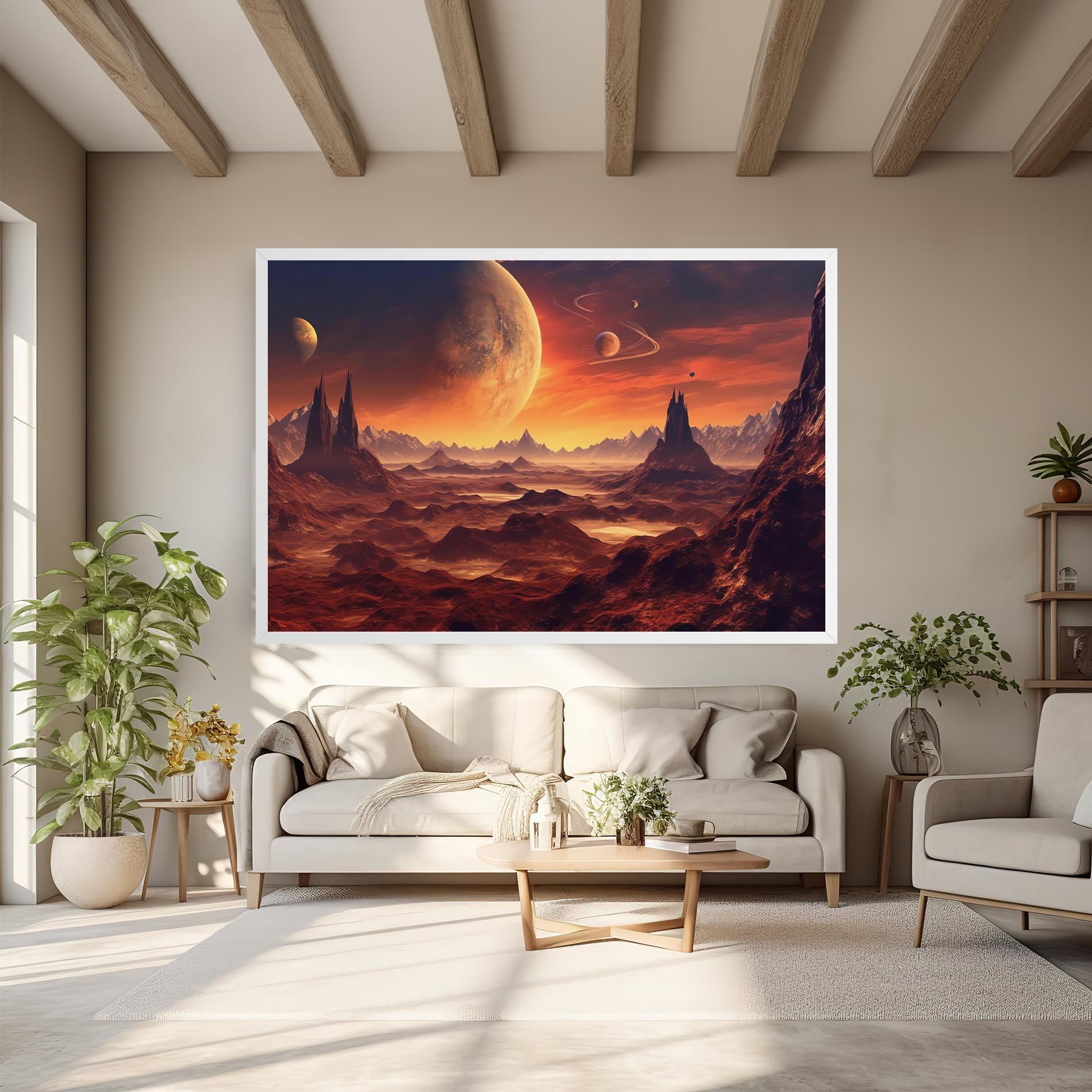 Fiery Orange Sunset mockup 6