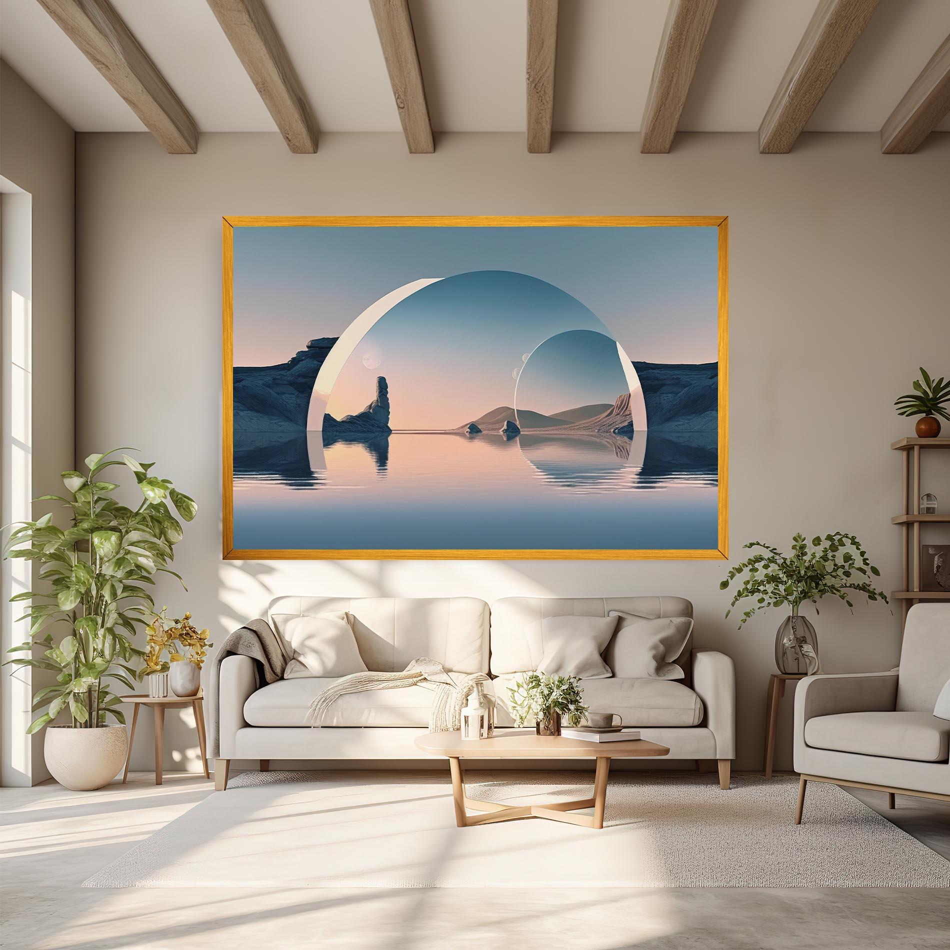 Leinwandbild 3d Fantastic Elements mockup 6