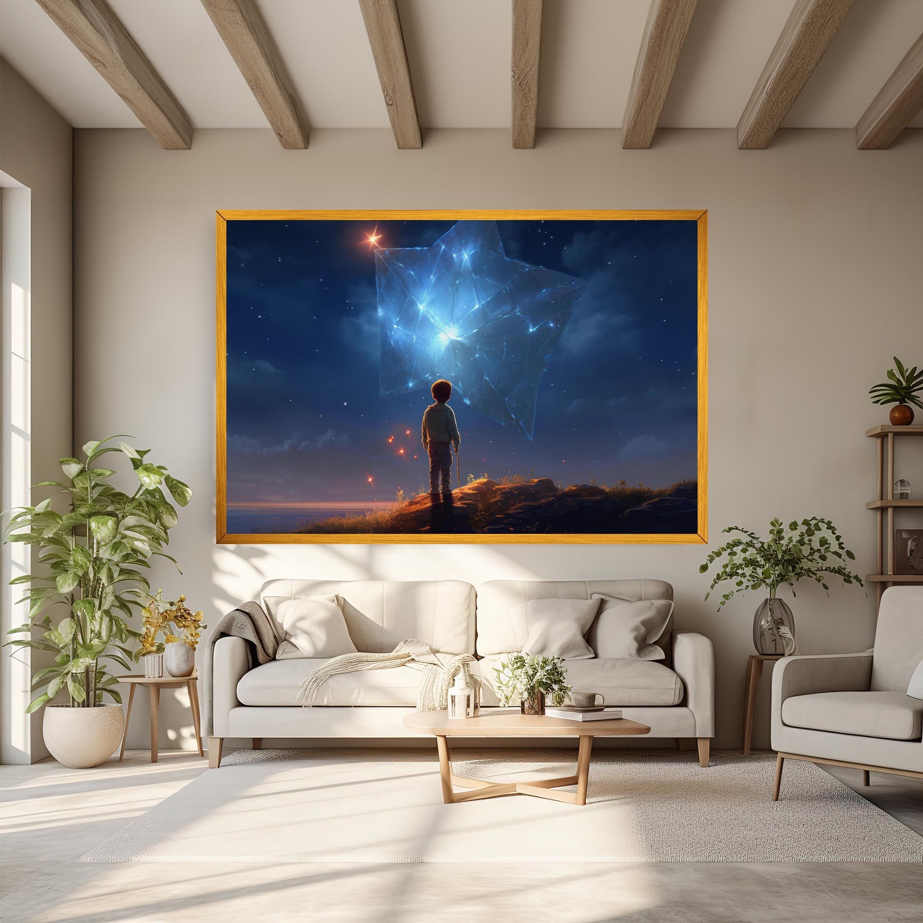 Blue Star Floating mockup 6