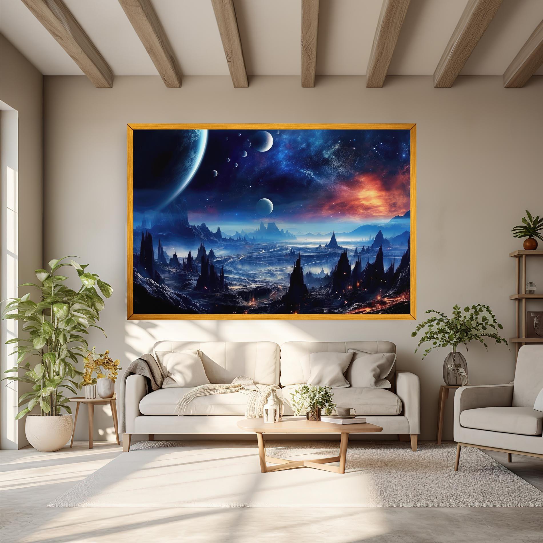 Leinwandbild Planets And Stars mockup 6