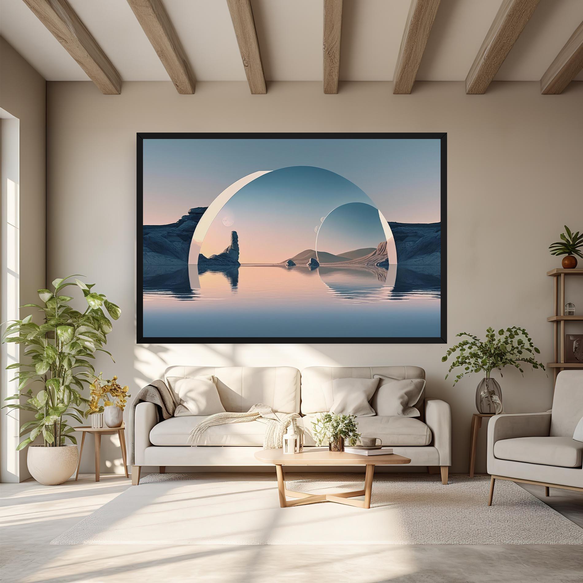Leinwandbild 3d Fantastic Elements mockup 6