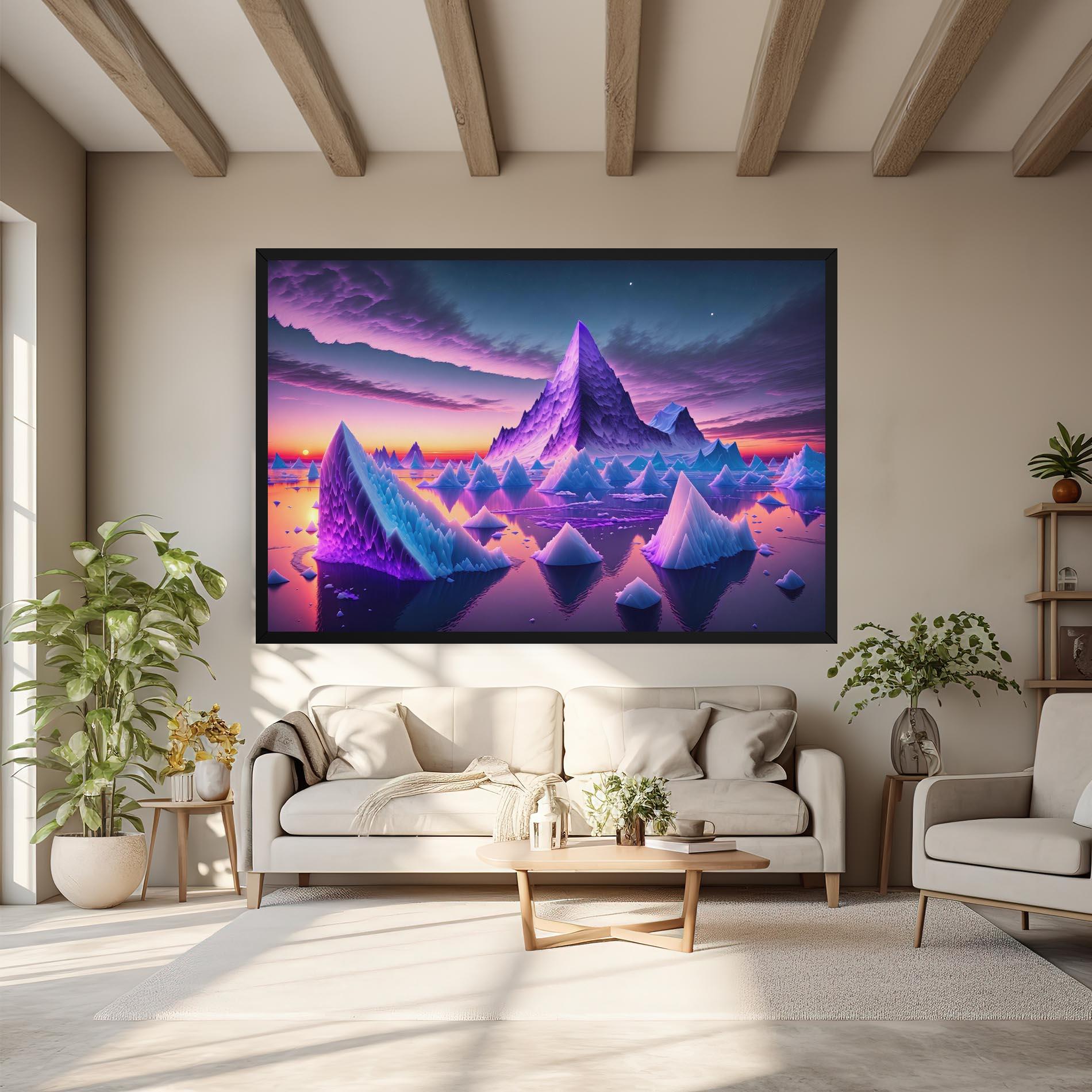 Leinwandbild Floating Iceberg mockup 6