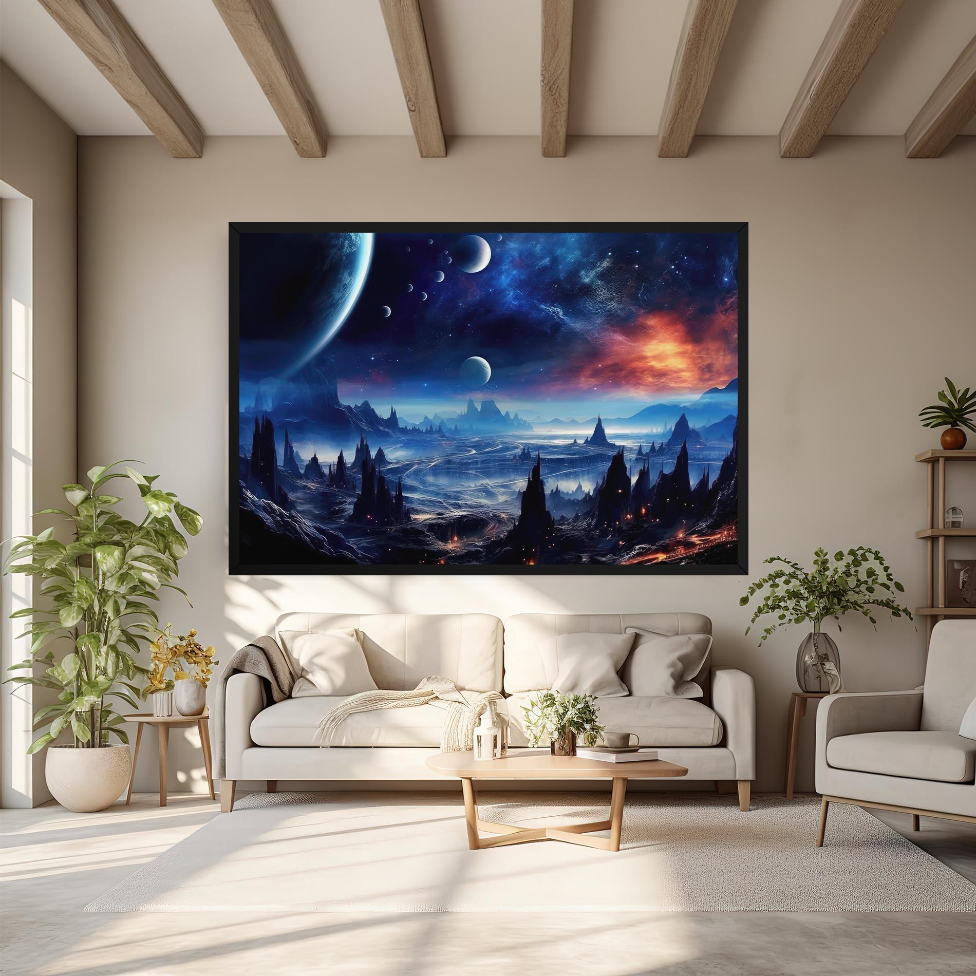 Leinwandbild Planets And Stars mockup 6