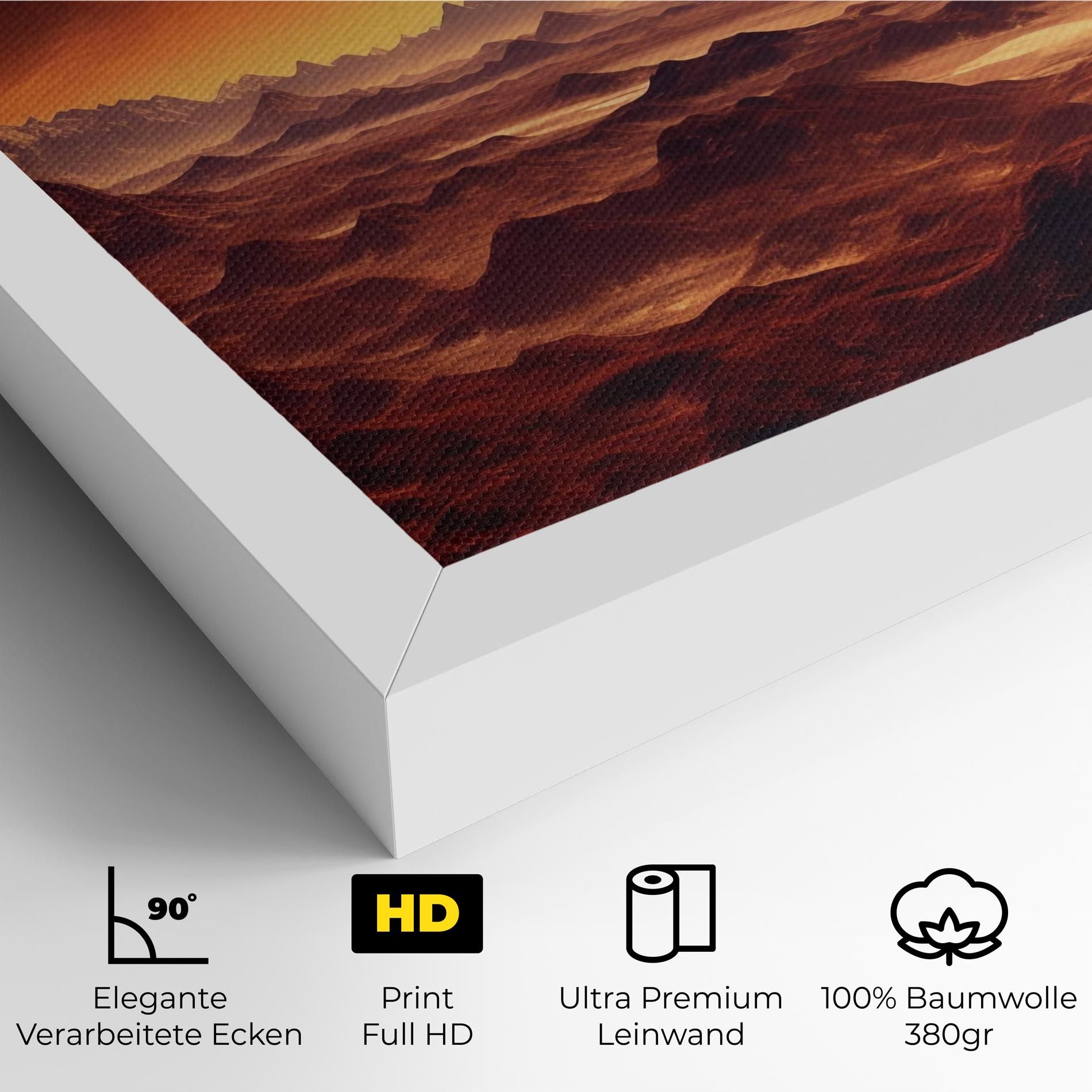 Fiery Orange Sunset mockup 4