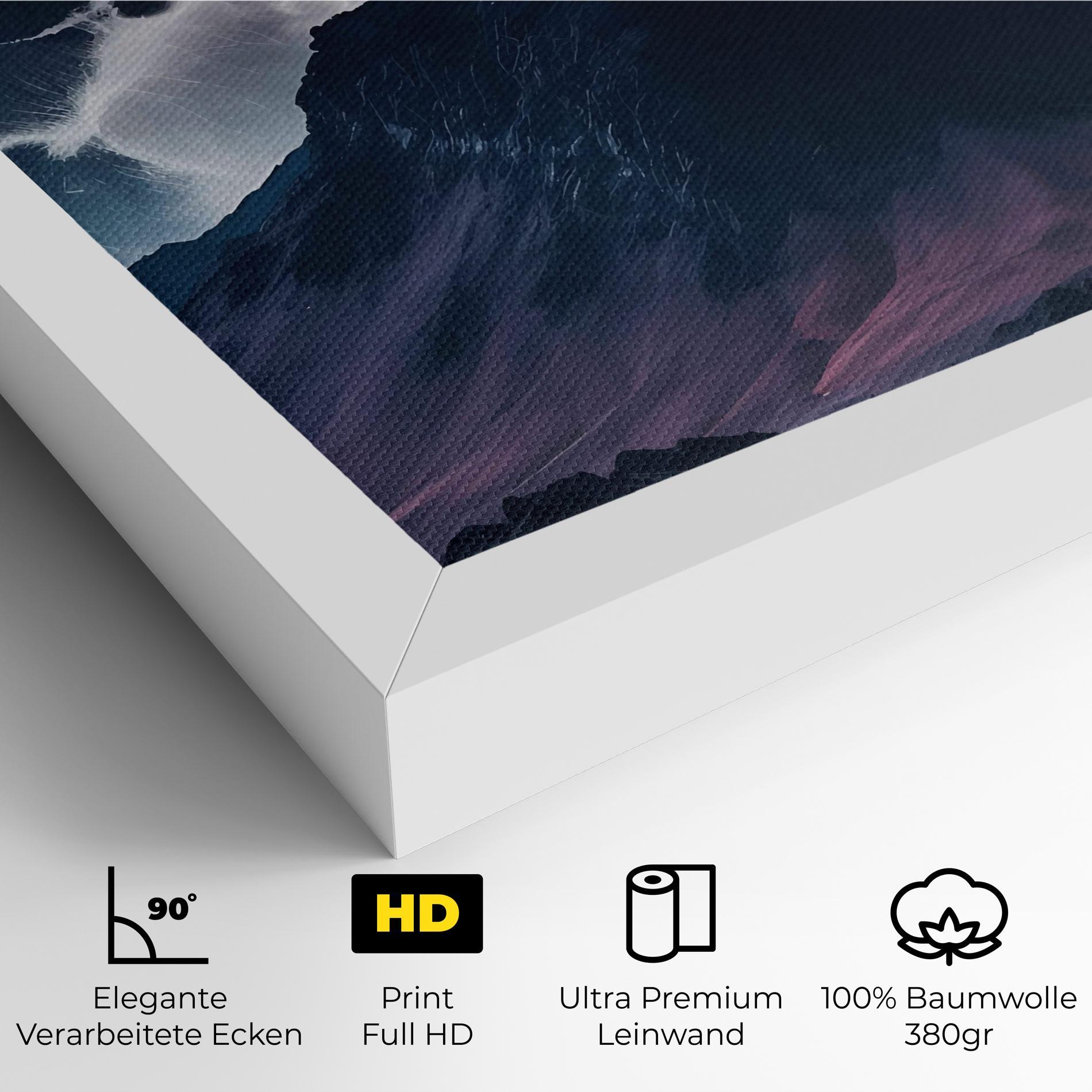 Leinwandbild Full Moon Smoke mockup 4