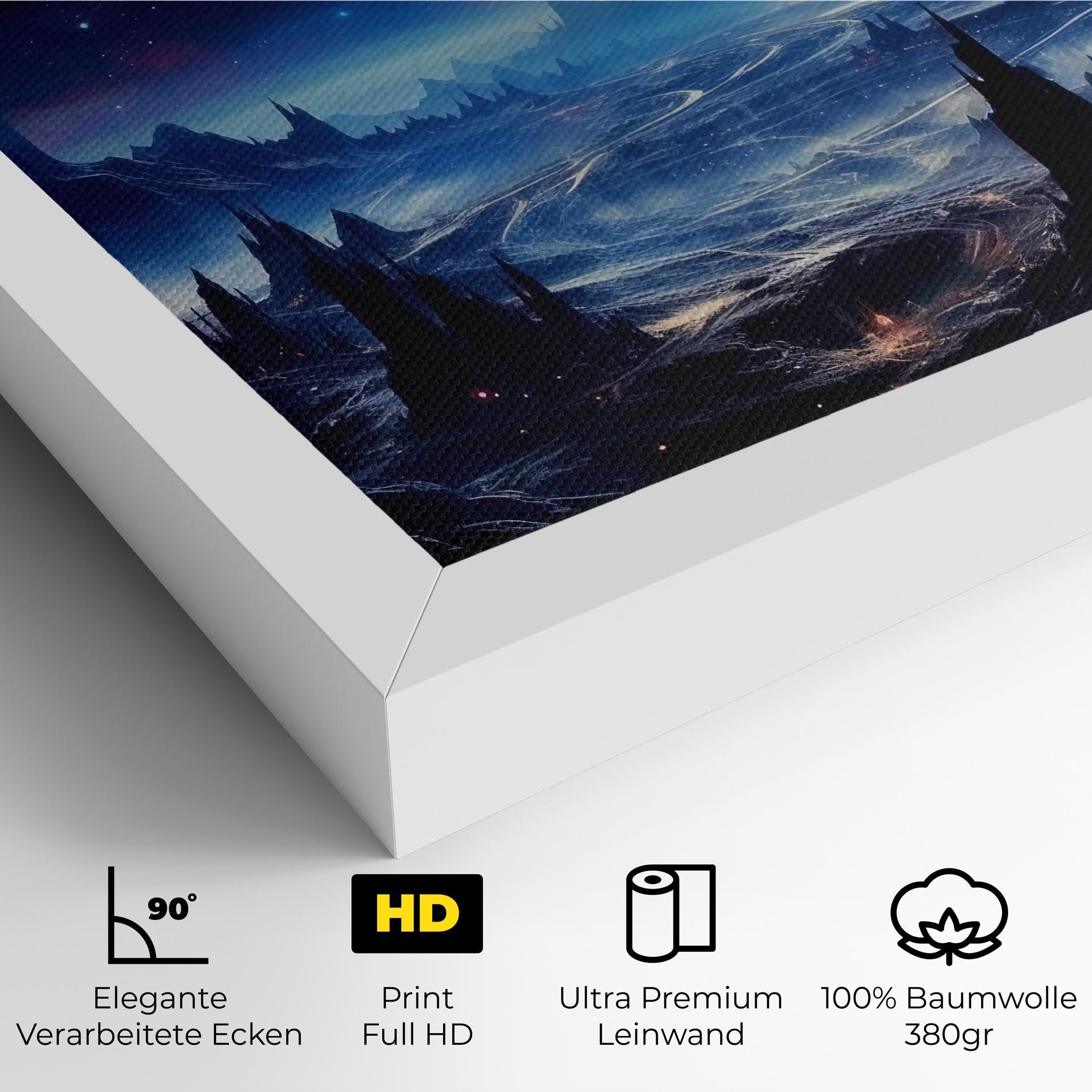 Leinwandbild Planets And Stars mockup 4