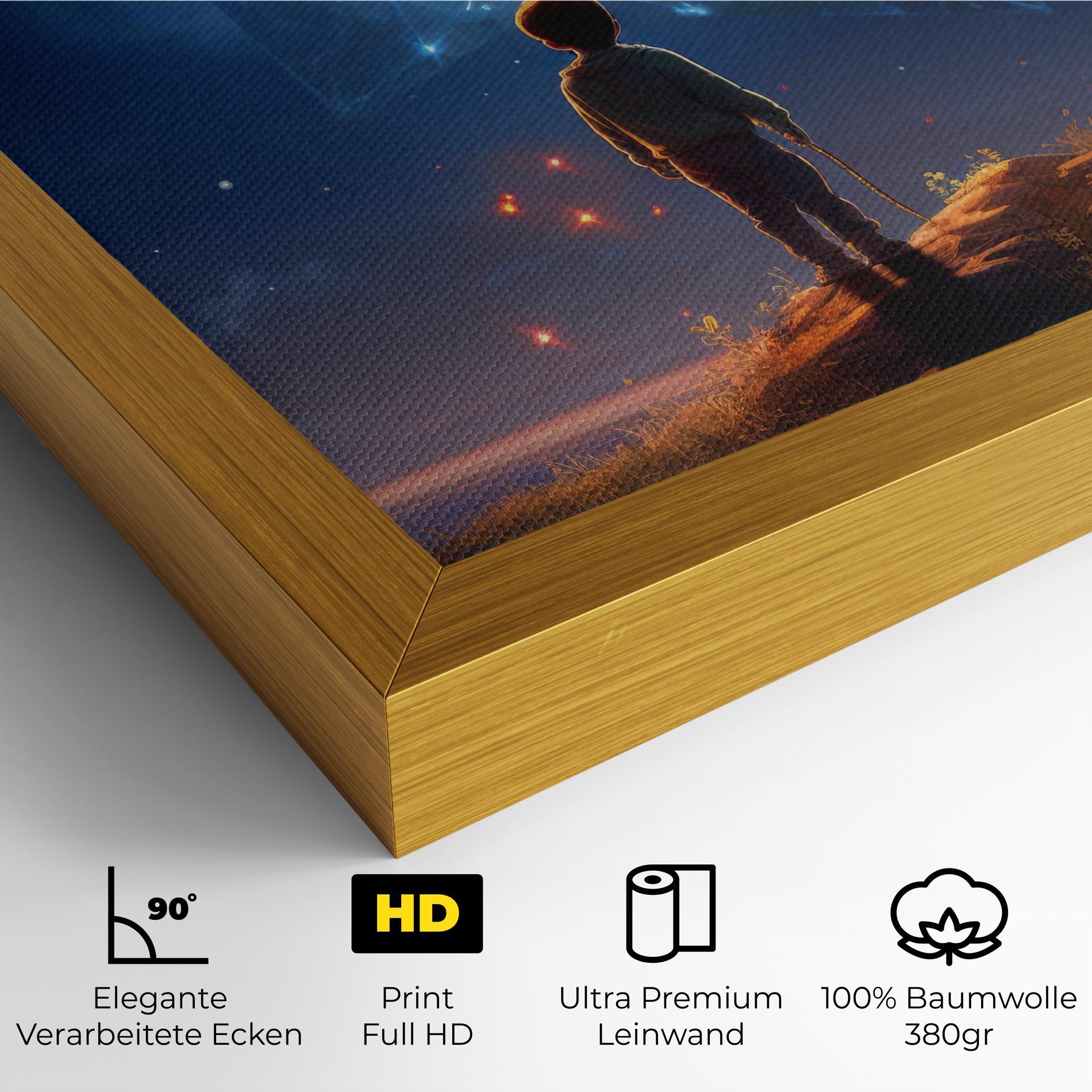 Leinwandbild Blue Star Floating mockup 4