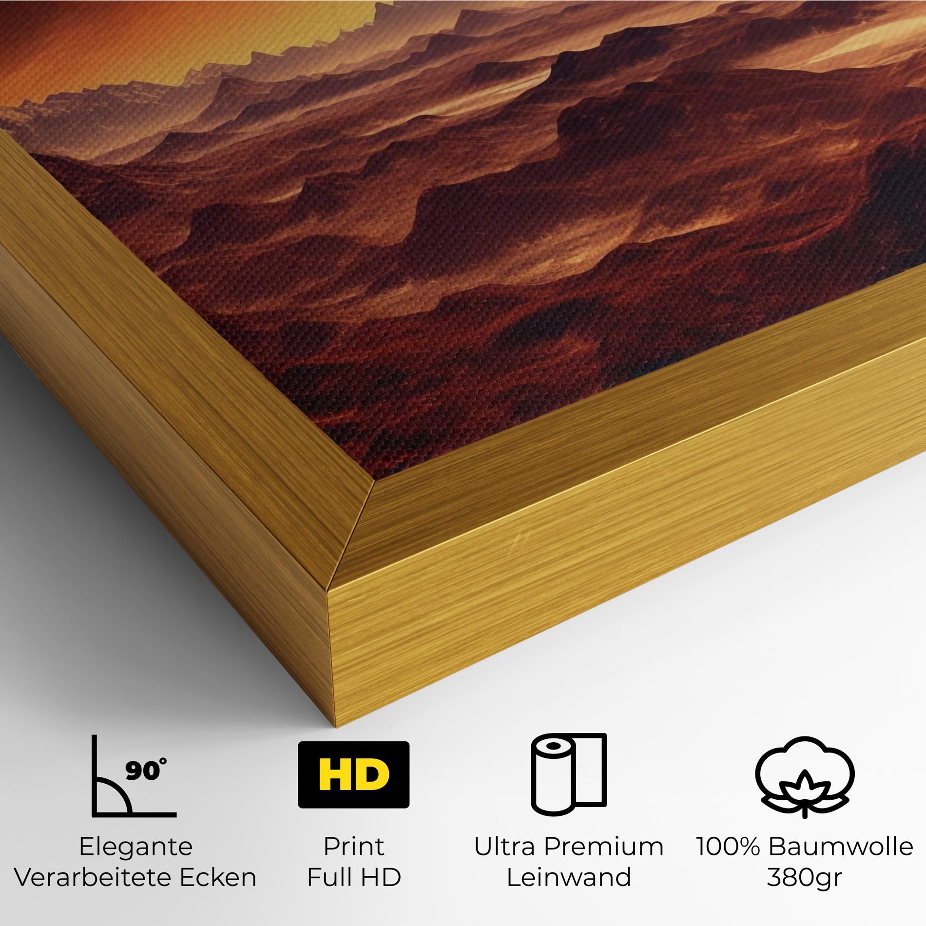 Fiery Orange Sunset mockup 4