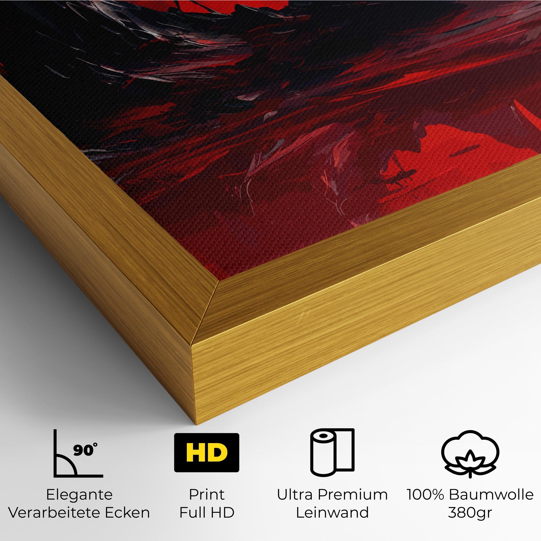 Leinwandbild Red Moon World mockup 4