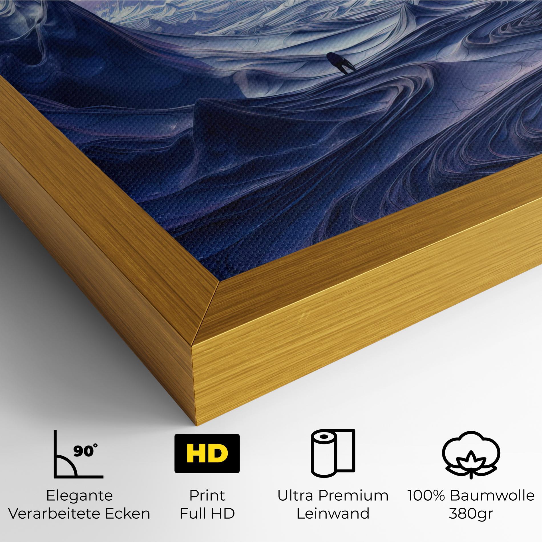 Leinwandbild Snowy Landscape Art mockup 4