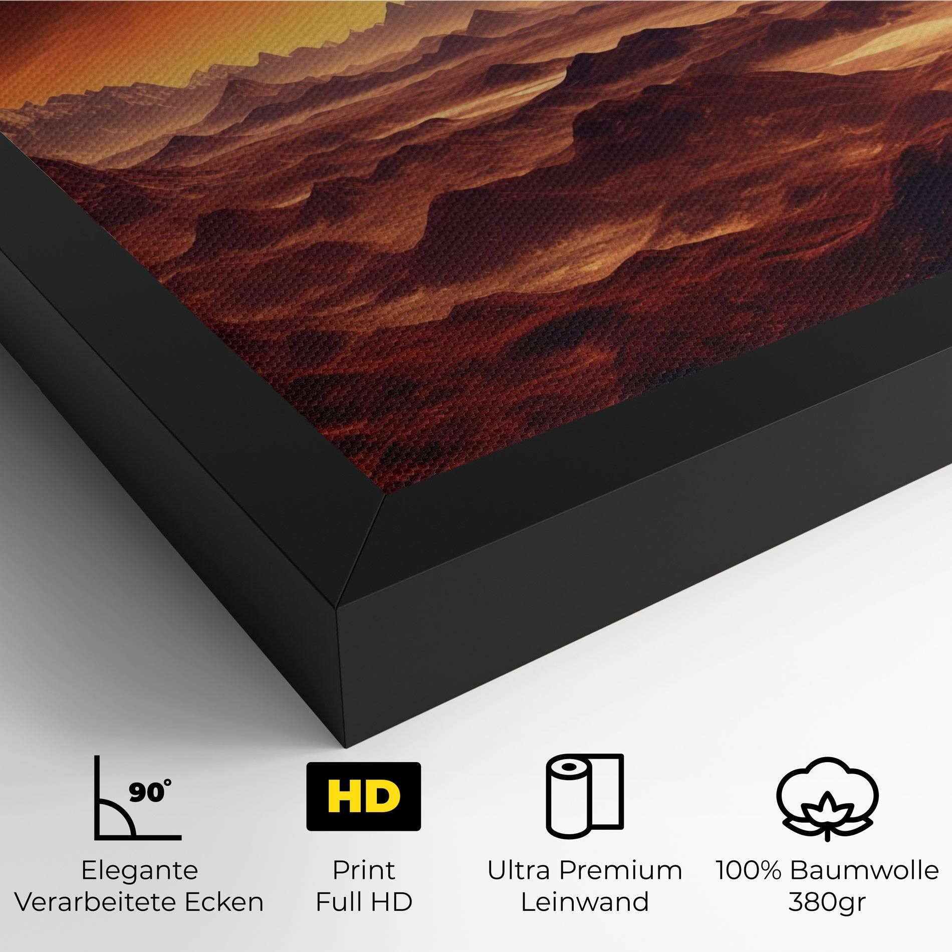 Fiery Orange Sunset mockup 4