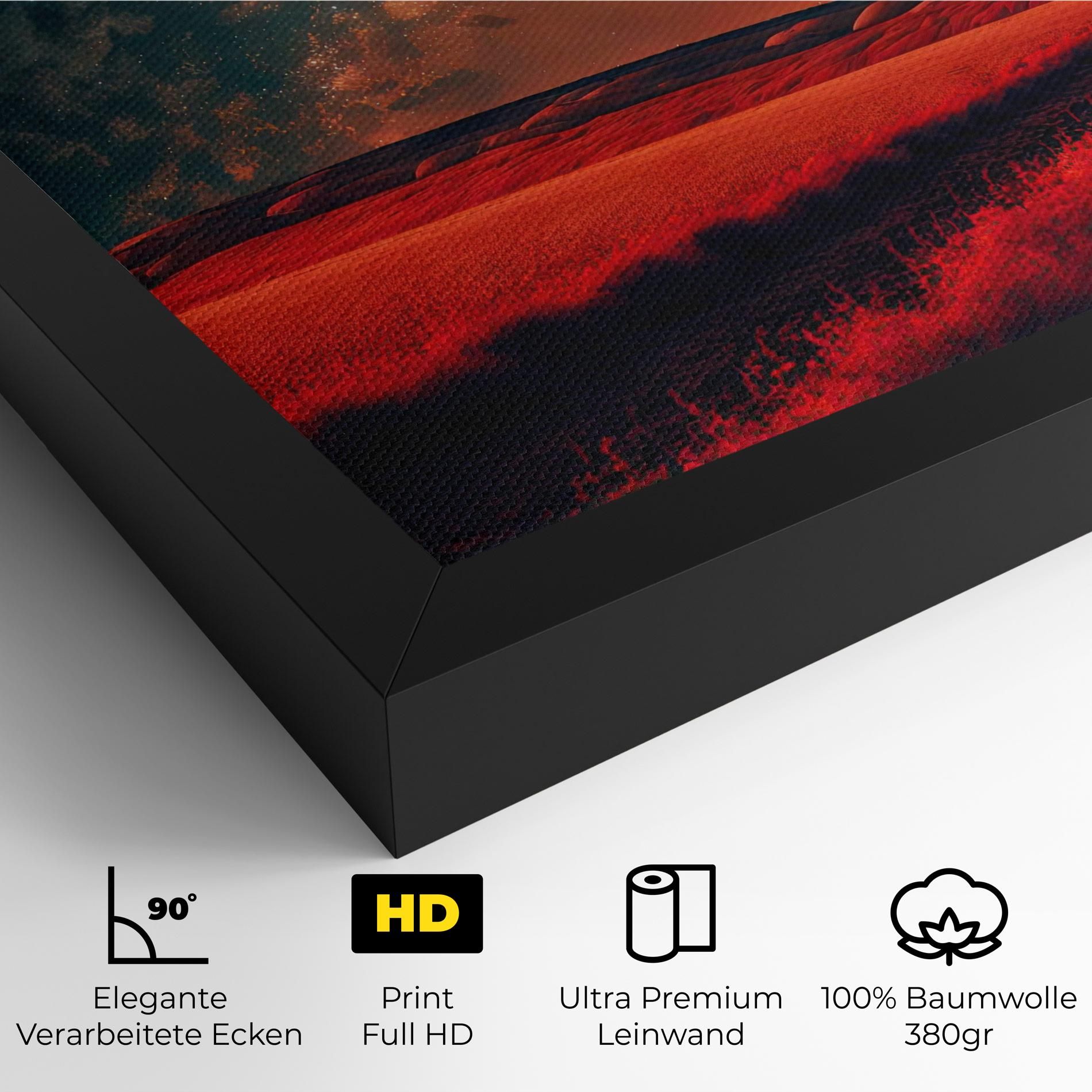 Huge Red Moon mockup 4