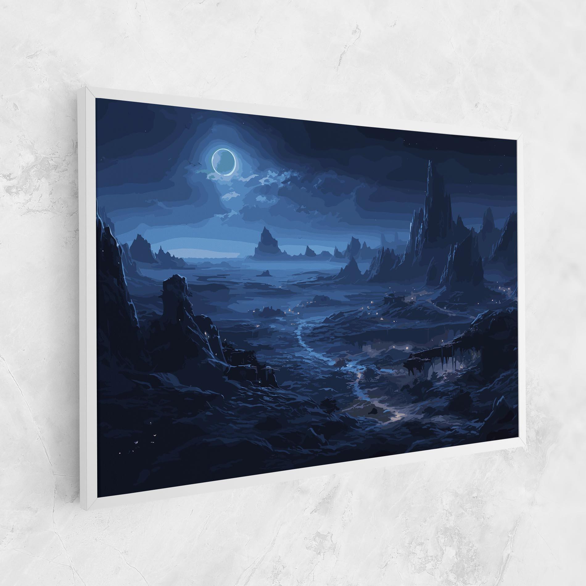 Leinwandbild Blue Art World mockup 1