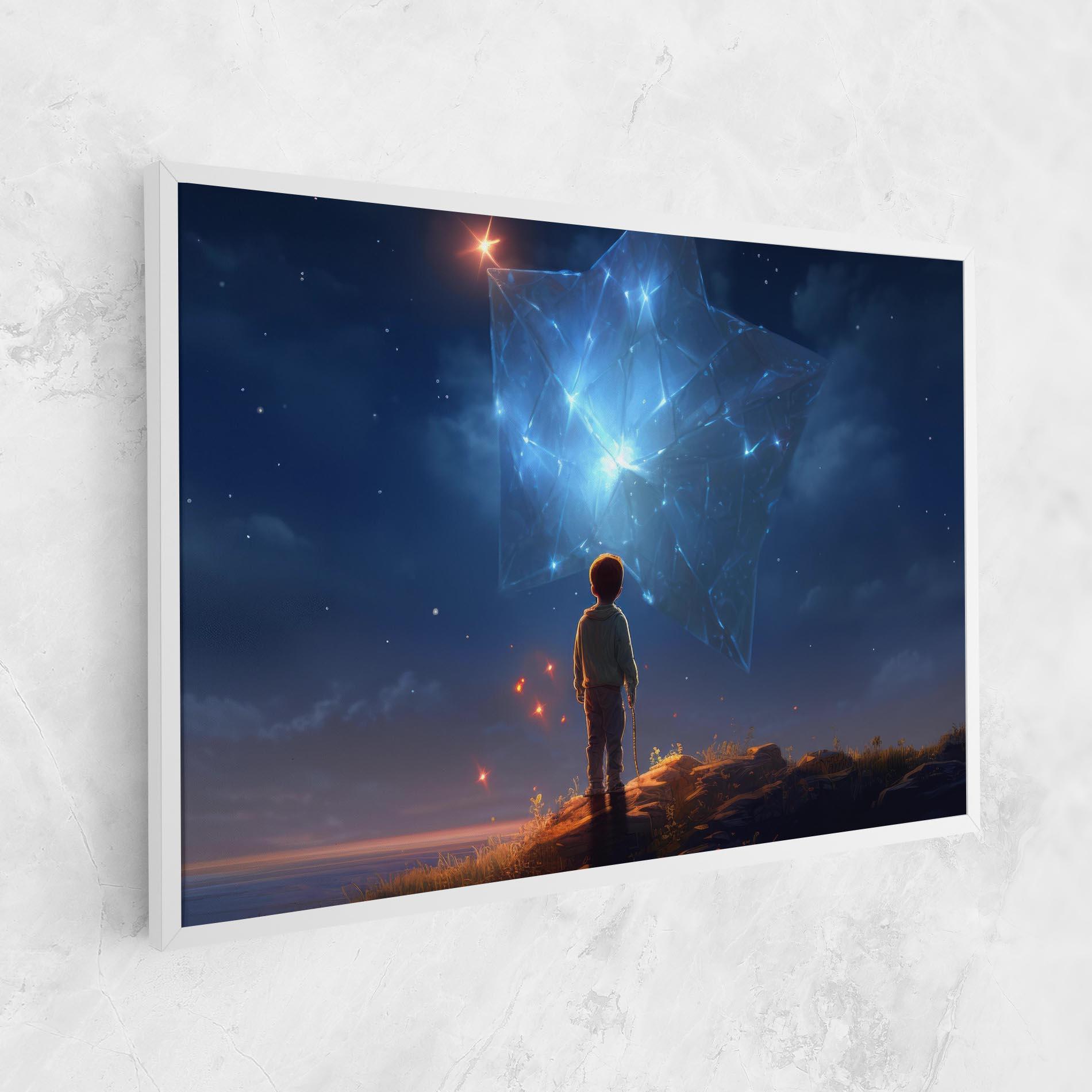 Leinwandbild Blue Star Floating mockup 1