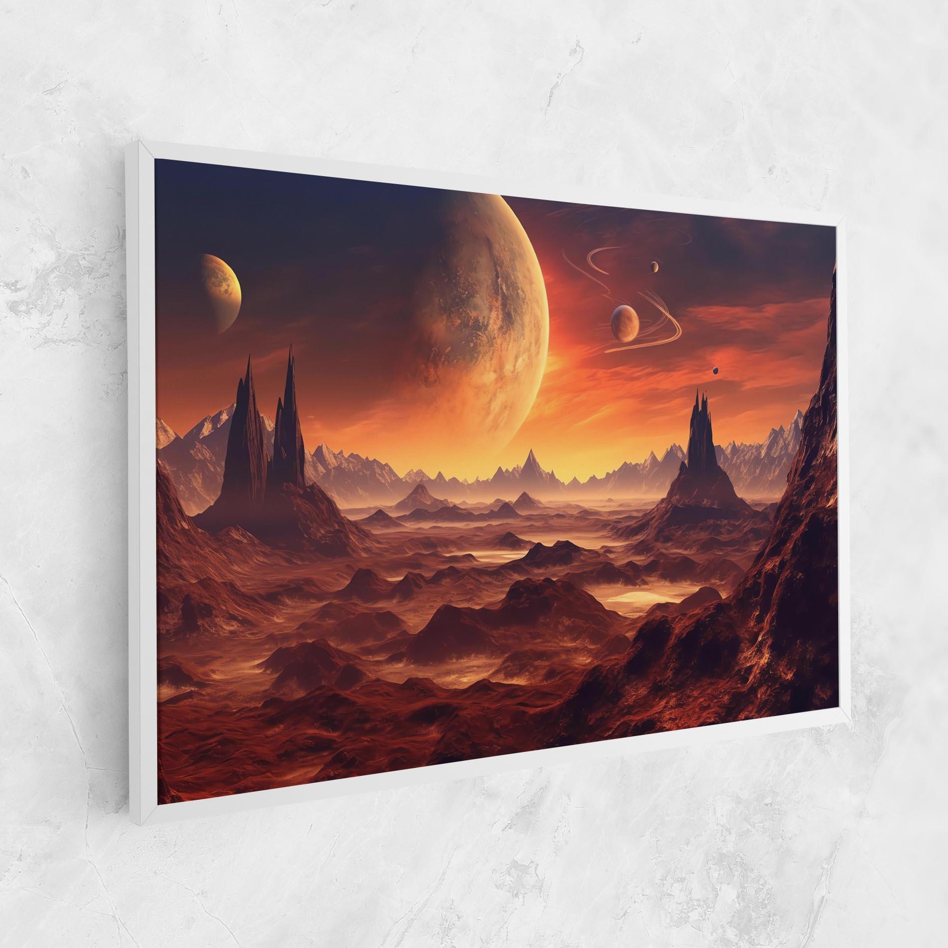Leinwandbild Fiery Orange Sunset mockup 1