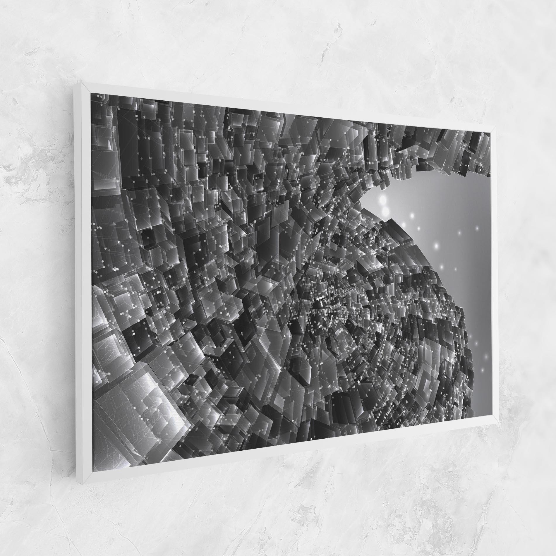 Leinwandbild Grey Shape View mockup 1