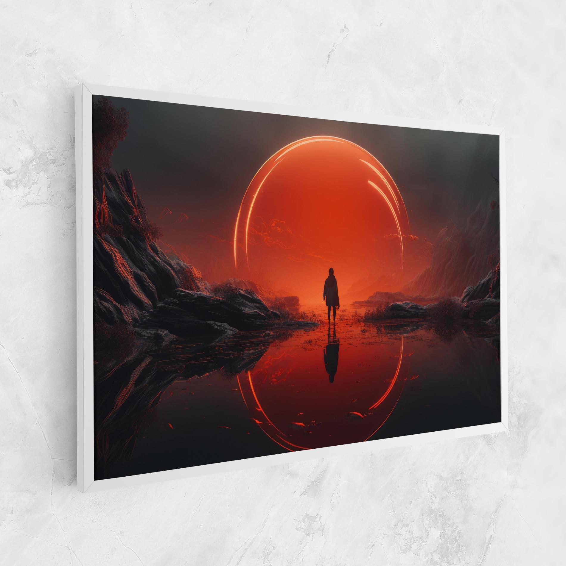Leinwandbild Man Orange Orb mockup 1