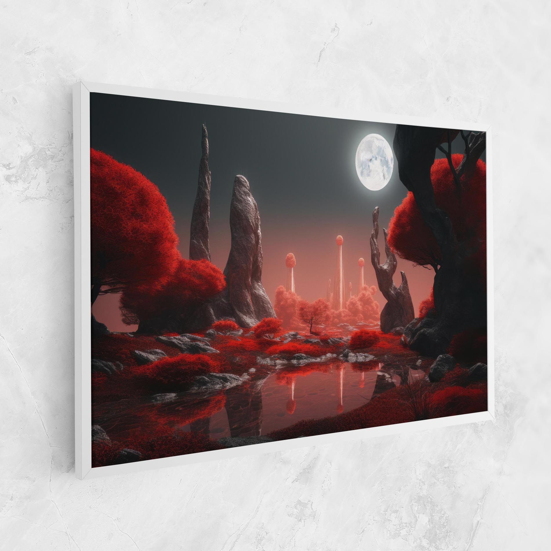 Red Alien Trees mockup 1