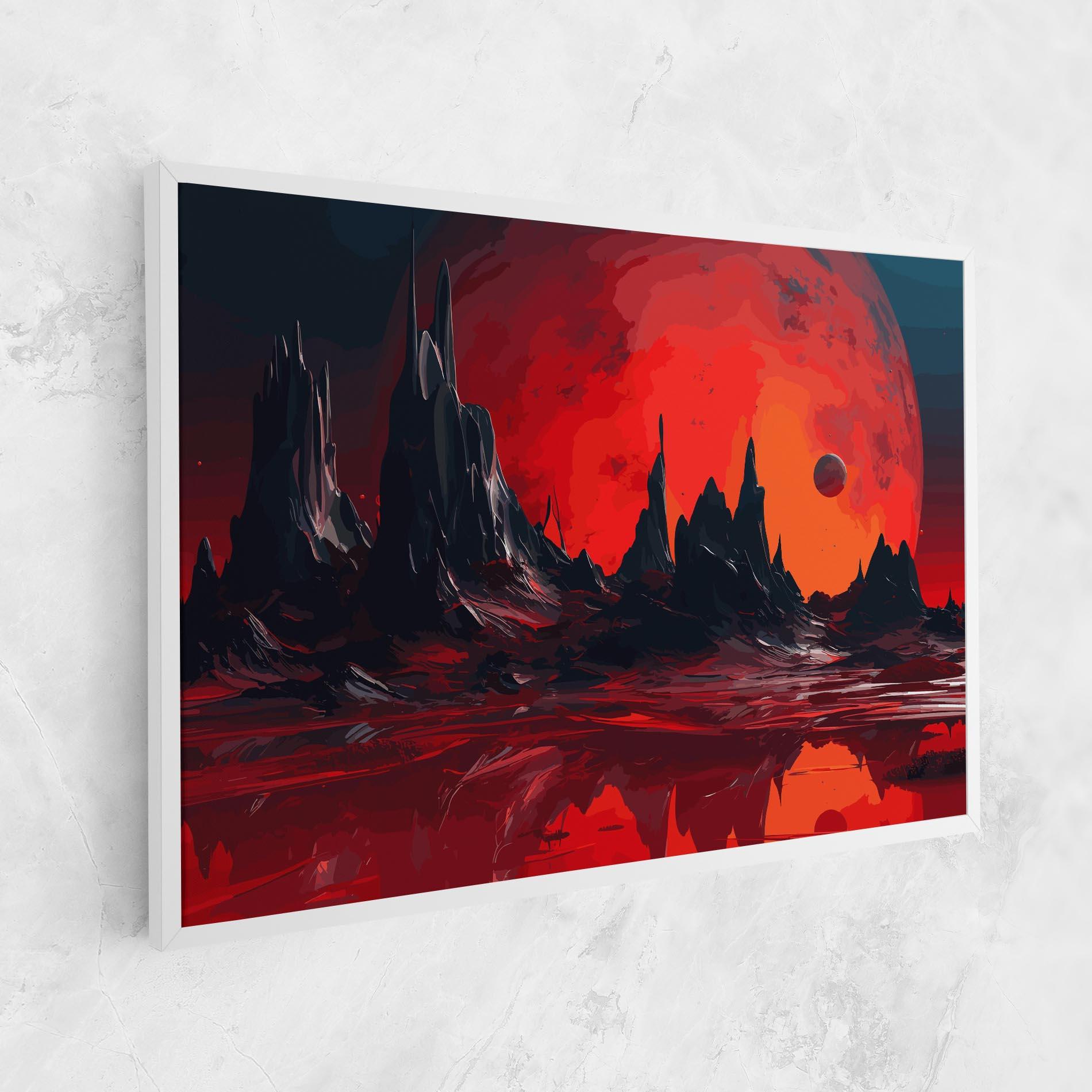 Leinwandbild Red Moon World mockup 1