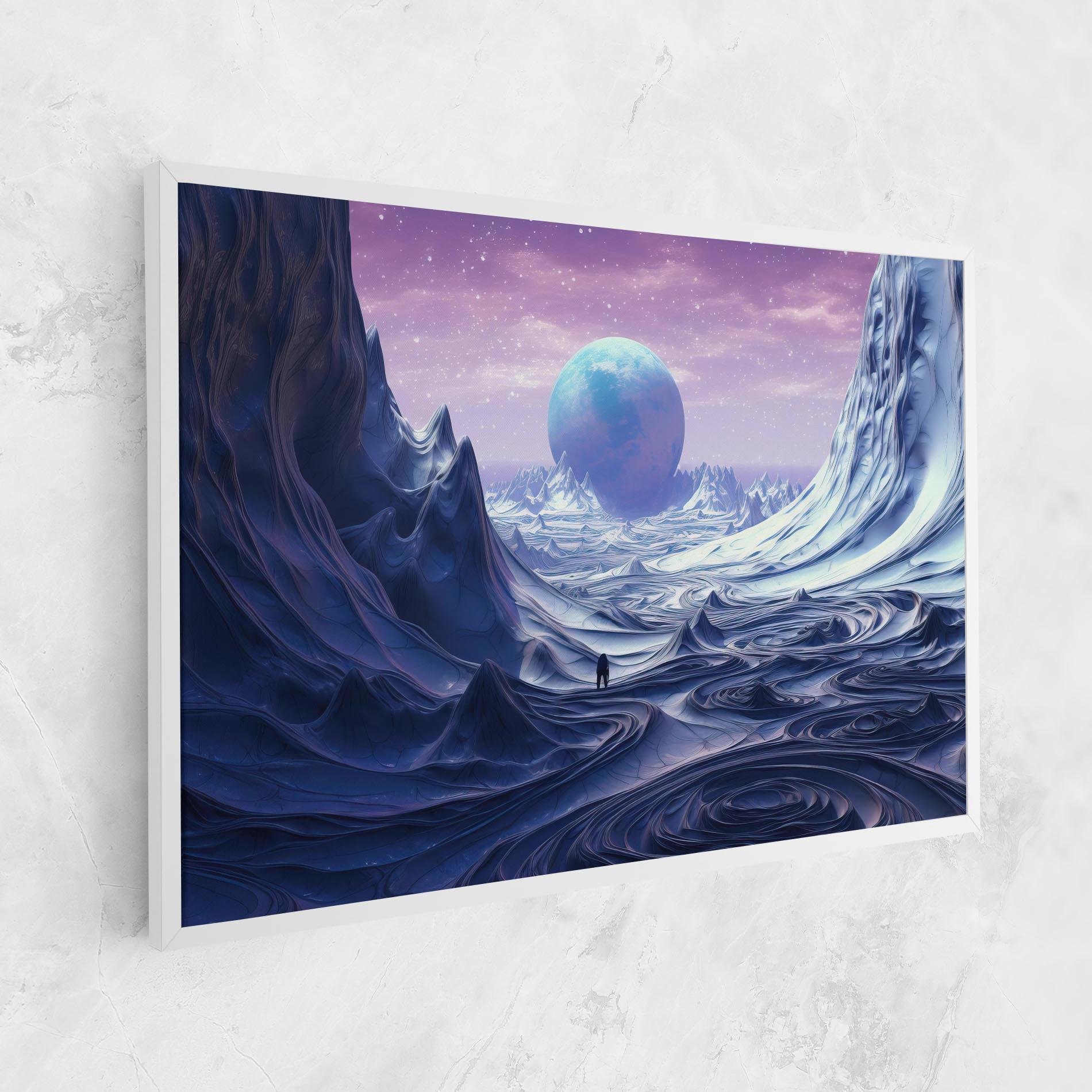 Leinwandbild Snowy Landscape Art mockup 1