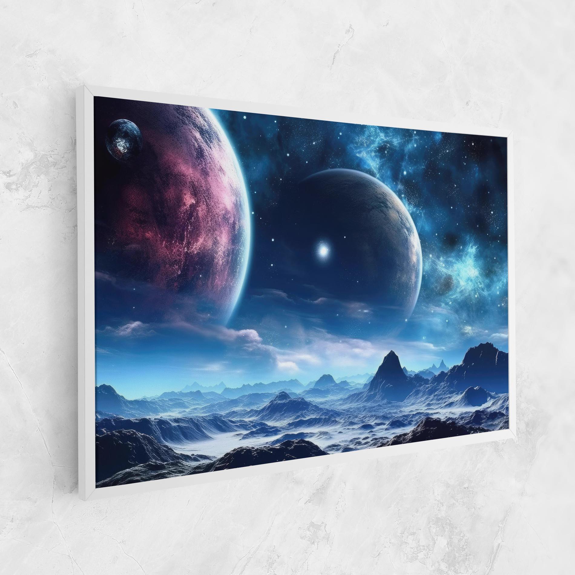 Leinwandbild Space Planets And Stars mockup 1