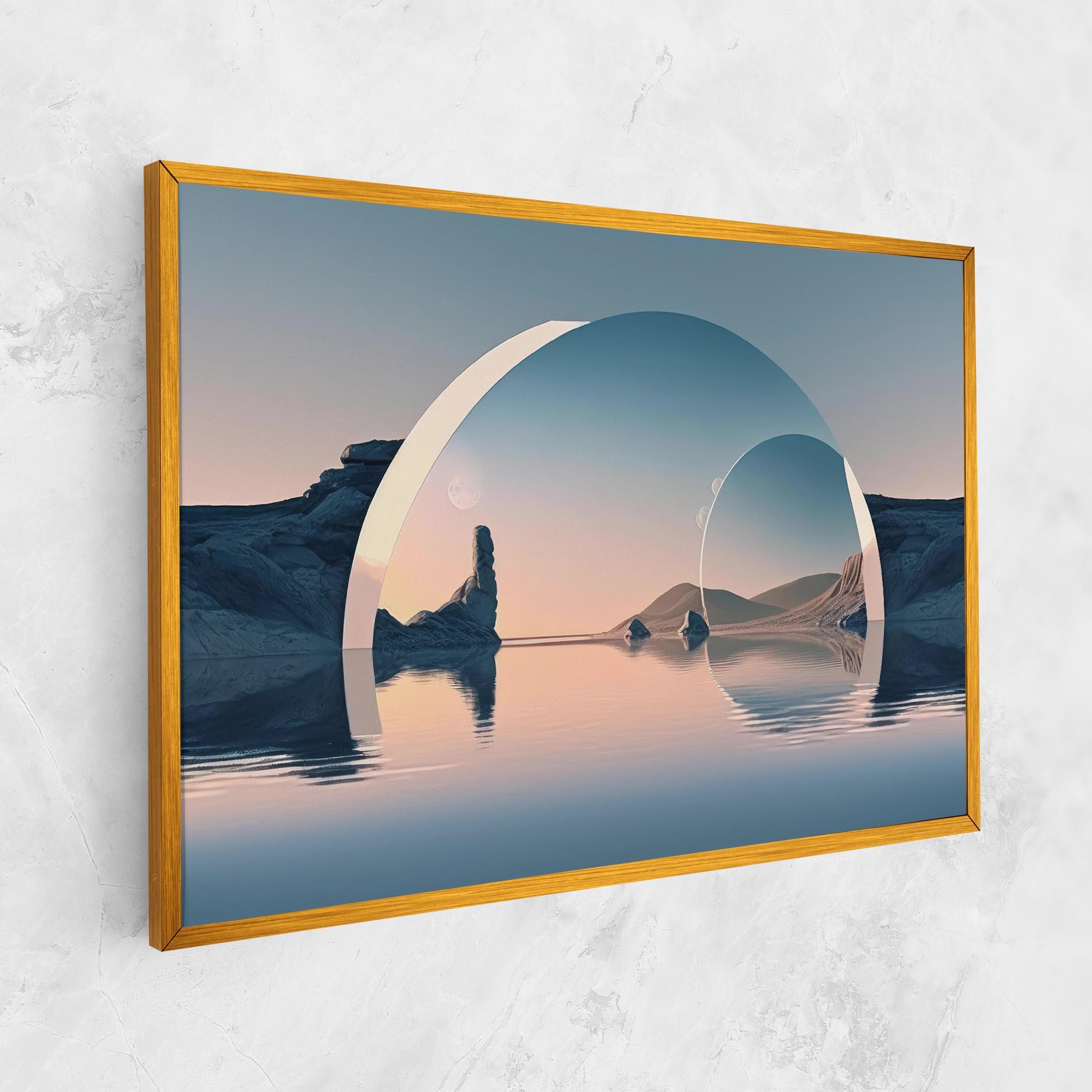 Leinwandbild 3d Fantastic Elements mockup 1