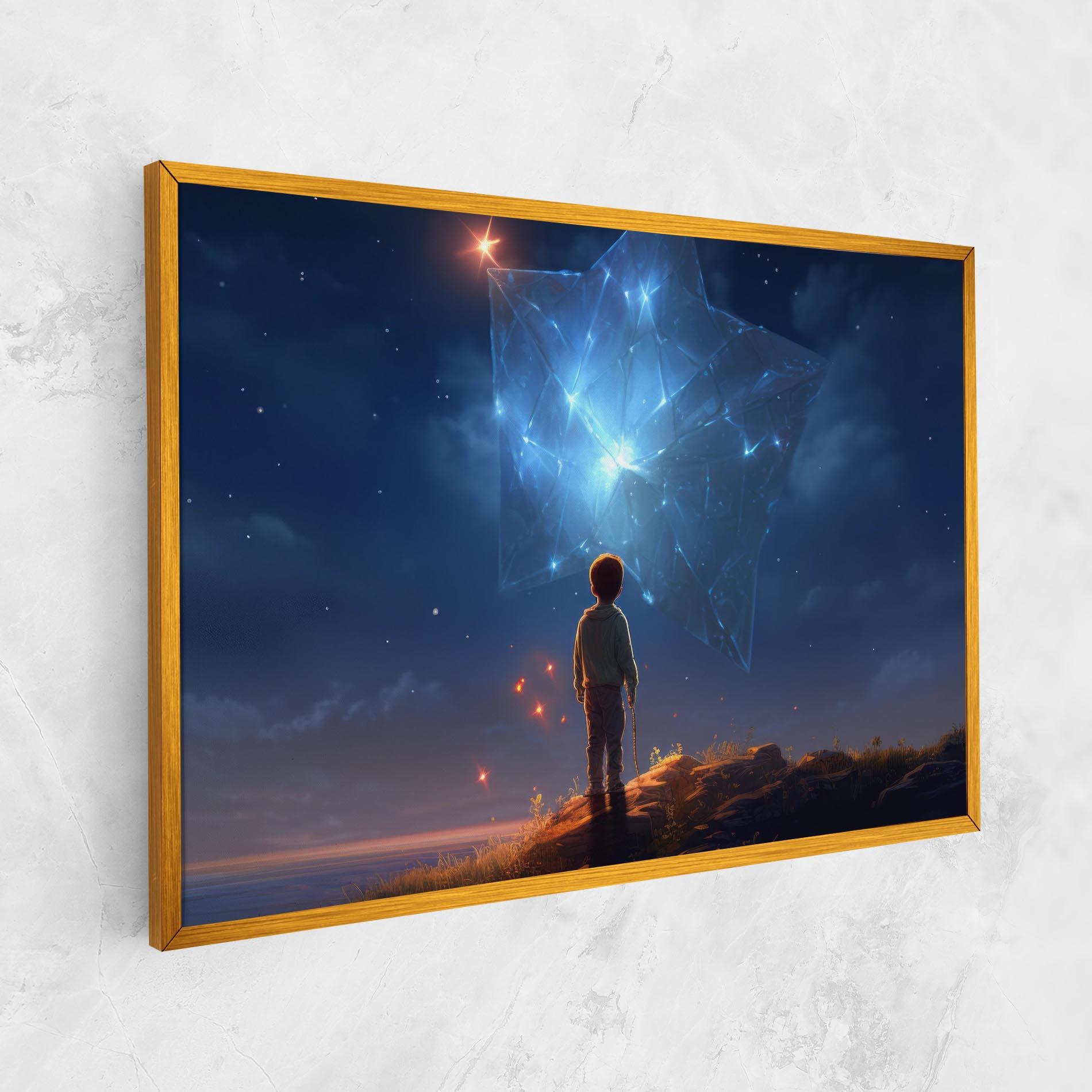 Leinwandbild Blue Star Floating mockup 1