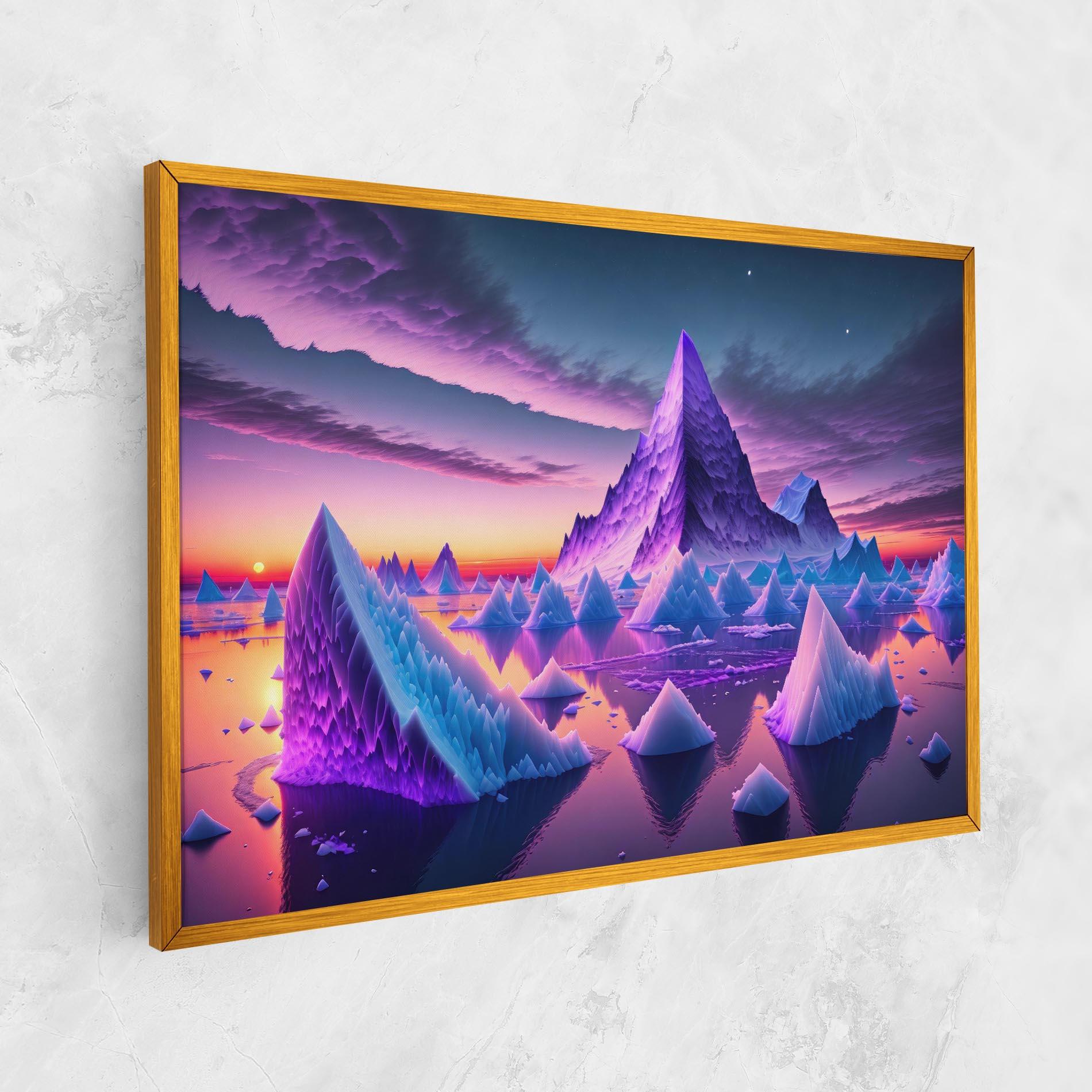 Leinwandbild Floating Iceberg mockup 1