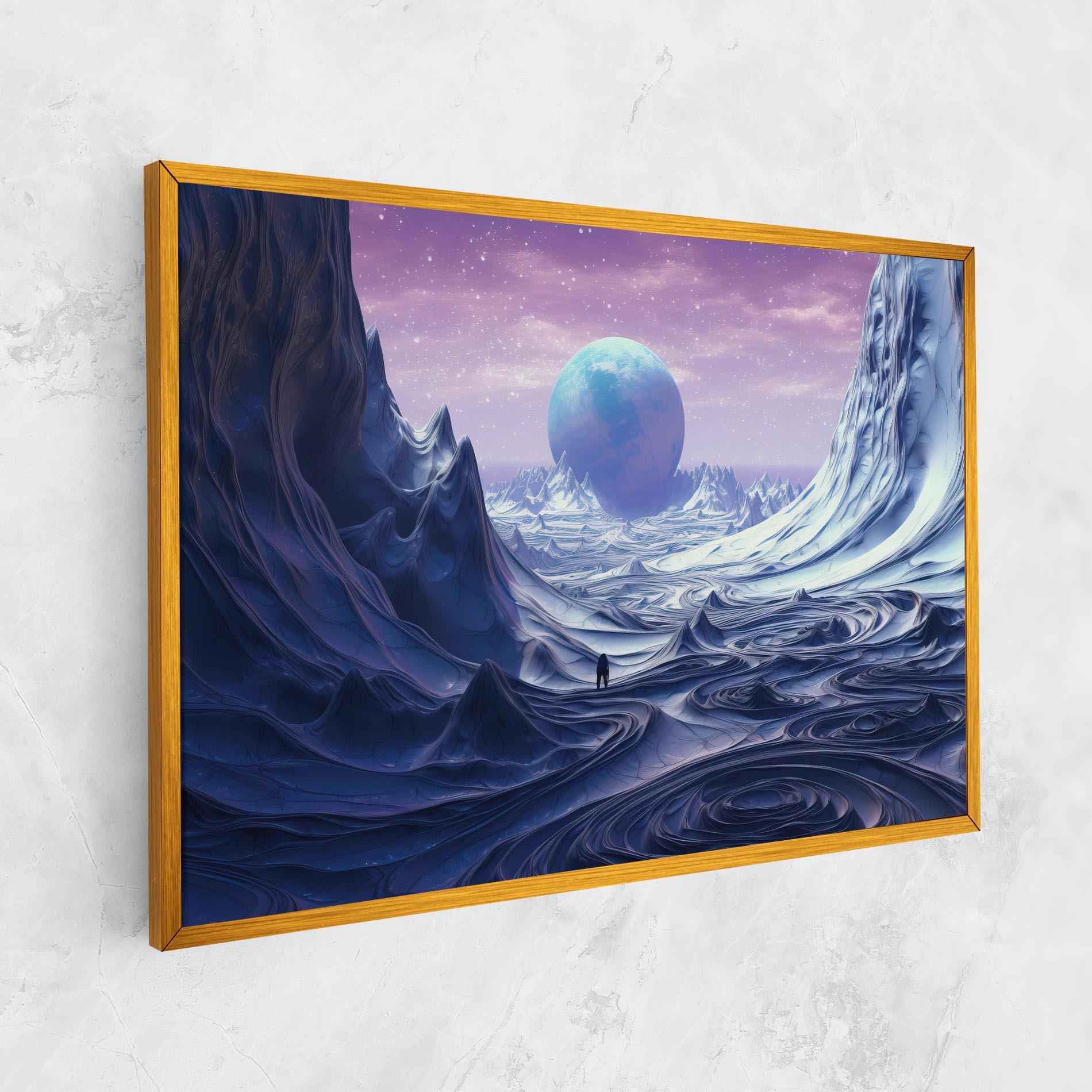 Leinwandbild Snowy Landscape Art mockup 1