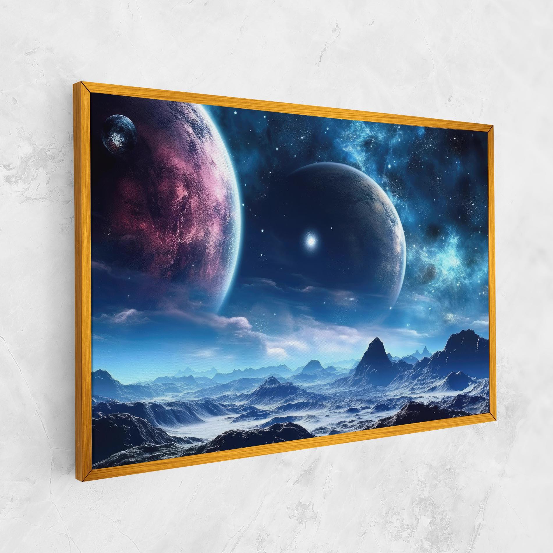 Leinwandbild Space Planets And Stars mockup 1