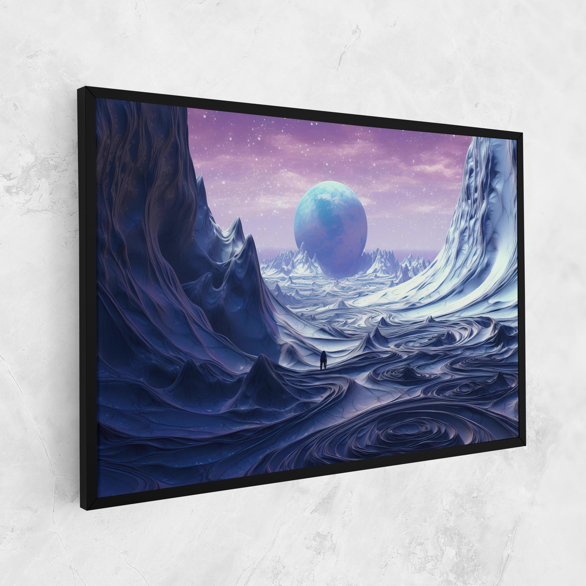 Leinwandbild Snowy Landscape Art mockup 1